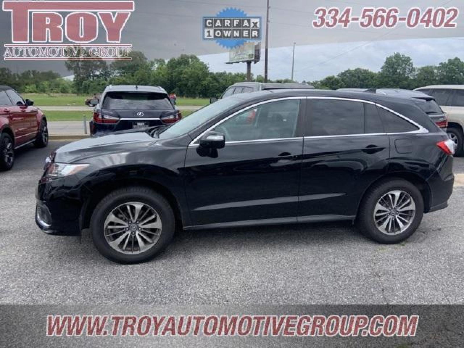 2017 Crystal Black Pearl /Parchment Acura RDX Advance Package (5J8TB3H72HL) with an 3.5L V6 SOHC i-VTEC 24V engine, Automatic transmission, located at 6812 Atlanta Hwy, Montgomery, AL, 36117, (334) 271-4045, 32.382118, -86.178673 - Photo #0