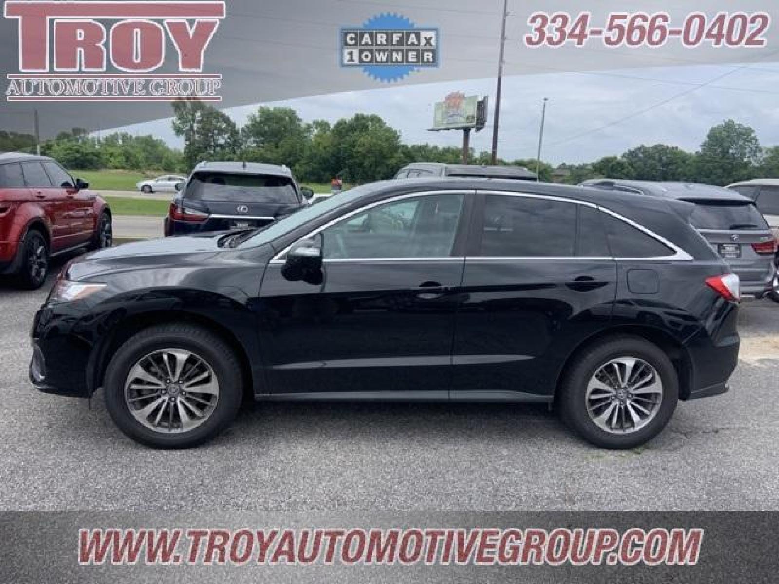 2017 Crystal Black Pearl /Parchment Acura RDX Advance Package (5J8TB3H72HL) with an 3.5L V6 SOHC i-VTEC 24V engine, Automatic transmission, located at 6812 Atlanta Hwy, Montgomery, AL, 36117, (334) 271-4045, 32.382118, -86.178673 - Photo #1