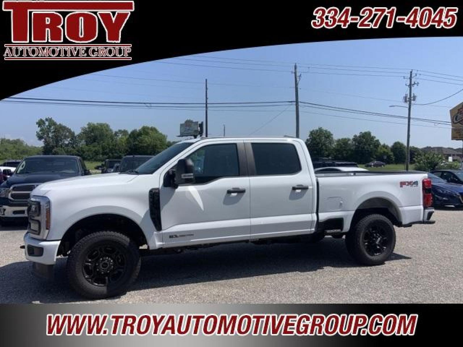 2023 Oxford White /Medium Dark Slate Ford F-250SD XLT (1FT8W2BT3PE) with an Power Stroke 6.7L V8 DI 32V OHV Turbodiesel engine, Automatic transmission, located at 6812 Atlanta Hwy, Montgomery, AL, 36117, (334) 271-4045, 32.382118, -86.178673 - STX Package. Oxford White 2023 Ford F-250SD XL 4WD Power Stroke 6.7L V8 DI 32V OHV Turbodiesel 10-Speed Automatic<br><br>Financing Available---Top Value for Trades.<br><br>Odometer is 816 miles below market average! - Photo #1