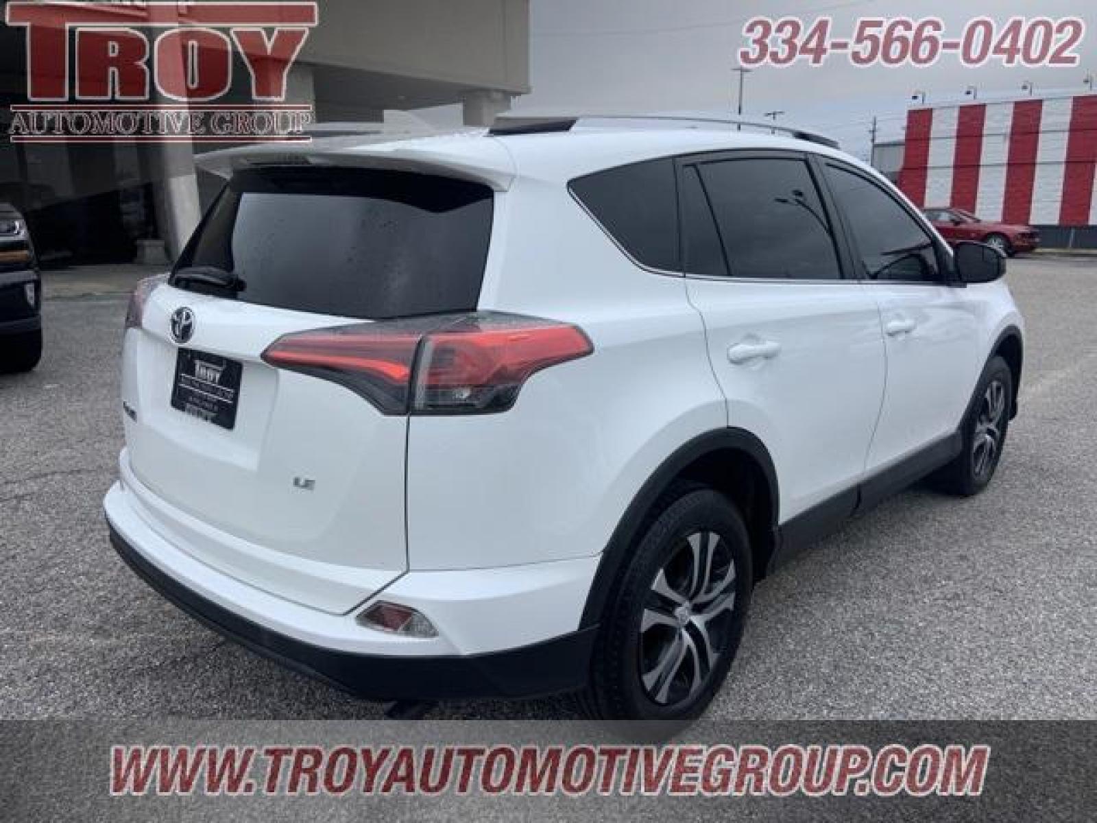 2016 Super White /Ash Toyota RAV4 LE (2T3ZFREV1GW) with an 2.5L 4-Cylinder DOHC Dual VVT-i engine, Automatic transmission, located at 6812 Atlanta Hwy, Montgomery, AL, 36117, (334) 271-4045, 32.382118, -86.178673 - 1-Owner!! White 2016 Toyota RAV4 LE FWD 2.5L 4-Cylinder DOHC Dual VVT-i 6-Speed Automatic<br><br>Financing Available---Top Value for Trades.<br><br>23/30 City/Highway MPG<br><br><br>Awards:<br> * JD Power Automotive Performance, Execution and Layout (APEAL) Study * 2016 IIHS Top Safety Pick+ - Photo #11