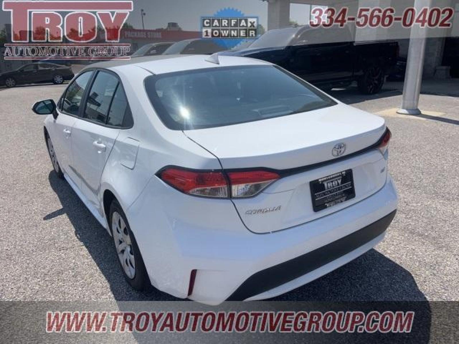 2021 White /Light Gray Toyota Corolla LE (5YFEPMAE5MP) with an 1.8L I4 DOHC 16V engine, CVT transmission, located at 6812 Atlanta Hwy, Montgomery, AL, 36117, (334) 271-4045, 32.382118, -86.178673 - White 2021 Toyota Corolla LE FWD 1.8L I4 DOHC 16V CVT<br><br>Financing Available---Top Value for Trades.<br><br>30/38 City/Highway MPG - Photo #5