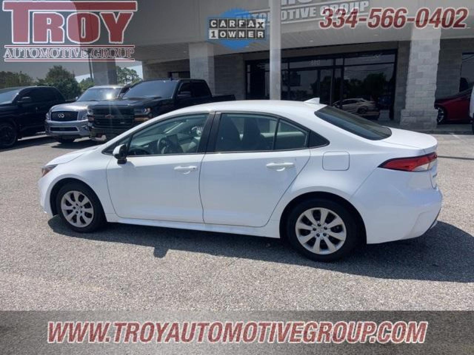 2021 White /Light Gray Toyota Corolla LE (5YFEPMAE5MP) with an 1.8L I4 DOHC 16V engine, CVT transmission, located at 6812 Atlanta Hwy, Montgomery, AL, 36117, (334) 271-4045, 32.382118, -86.178673 - White 2021 Toyota Corolla LE FWD 1.8L I4 DOHC 16V CVT<br><br>Financing Available---Top Value for Trades.<br><br>30/38 City/Highway MPG - Photo #7