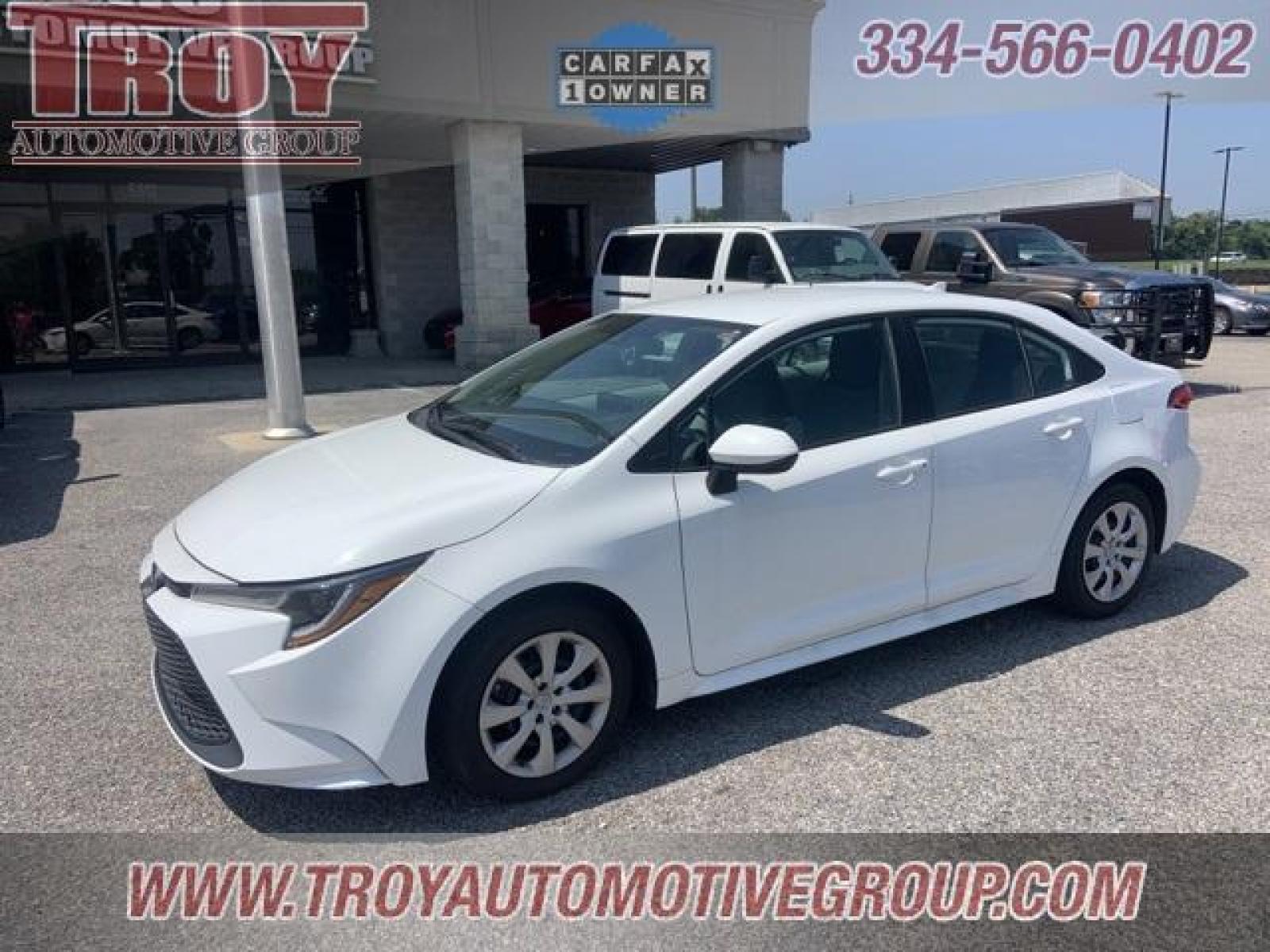 2021 White /Light Gray Toyota Corolla LE (5YFEPMAE5MP) with an 1.8L I4 DOHC 16V engine, CVT transmission, located at 6812 Atlanta Hwy, Montgomery, AL, 36117, (334) 271-4045, 32.382118, -86.178673 - White 2021 Toyota Corolla LE FWD 1.8L I4 DOHC 16V CVT<br><br>Financing Available---Top Value for Trades.<br><br>30/38 City/Highway MPG - Photo #9