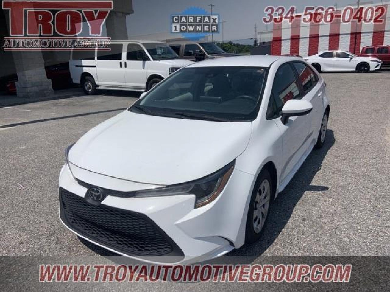 2021 White /Light Gray Toyota Corolla LE (5YFEPMAE5MP) with an 1.8L I4 DOHC 16V engine, CVT transmission, located at 6812 Atlanta Hwy, Montgomery, AL, 36117, (334) 271-4045, 32.382118, -86.178673 - White 2021 Toyota Corolla LE FWD 1.8L I4 DOHC 16V CVT<br><br>Financing Available---Top Value for Trades.<br><br>30/38 City/Highway MPG - Photo #10