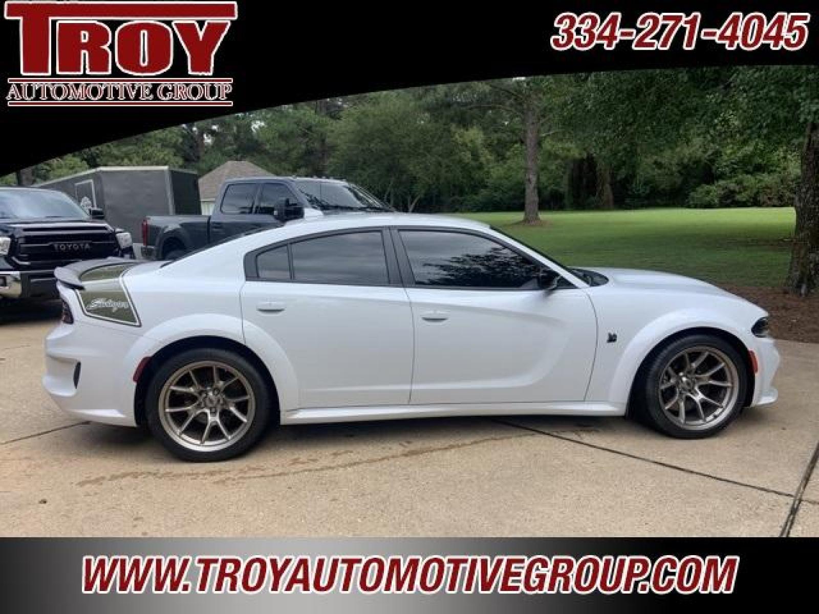 2023 White Knuckle Clearcoat /Black Dodge Charger R/T Scat Pack Widebody (2C3CDXGJ3PH) with an SRT HEMI 6.4L V8 MDS engine, Automatic transmission, located at 6812 Atlanta Hwy, Montgomery, AL, 36117, (334) 271-4045, 32.382118, -86.178673 - Photo #9