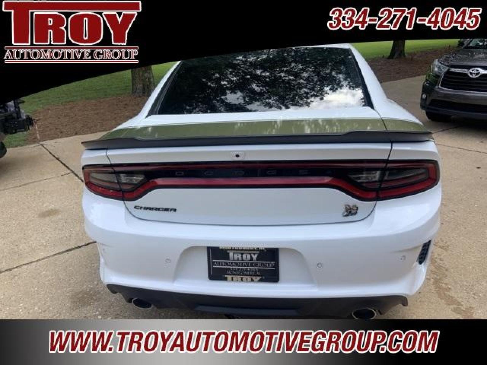 2023 White Knuckle Clearcoat /Black Dodge Charger R/T Scat Pack Widebody (2C3CDXGJ3PH) with an SRT HEMI 6.4L V8 MDS engine, Automatic transmission, located at 6812 Atlanta Hwy, Montgomery, AL, 36117, (334) 271-4045, 32.382118, -86.178673 - 1 of 300 Last Calls Swinger Edition<br> - Photo #13