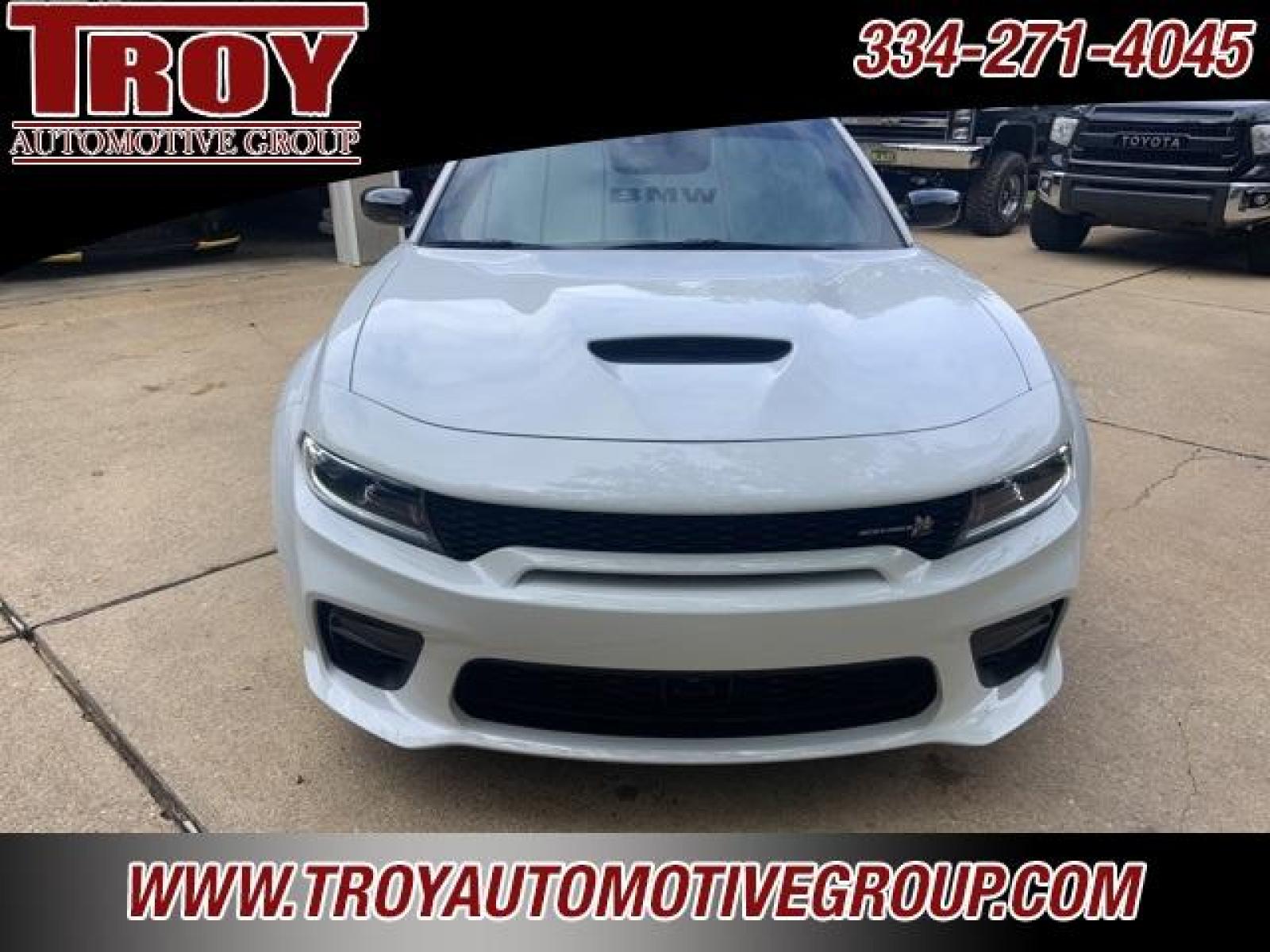 2023 White Knuckle Clearcoat /Black Dodge Charger R/T Scat Pack Widebody (2C3CDXGJ3PH) with an SRT HEMI 6.4L V8 MDS engine, Automatic transmission, located at 6812 Atlanta Hwy, Montgomery, AL, 36117, (334) 271-4045, 32.382118, -86.178673 - Photo #5