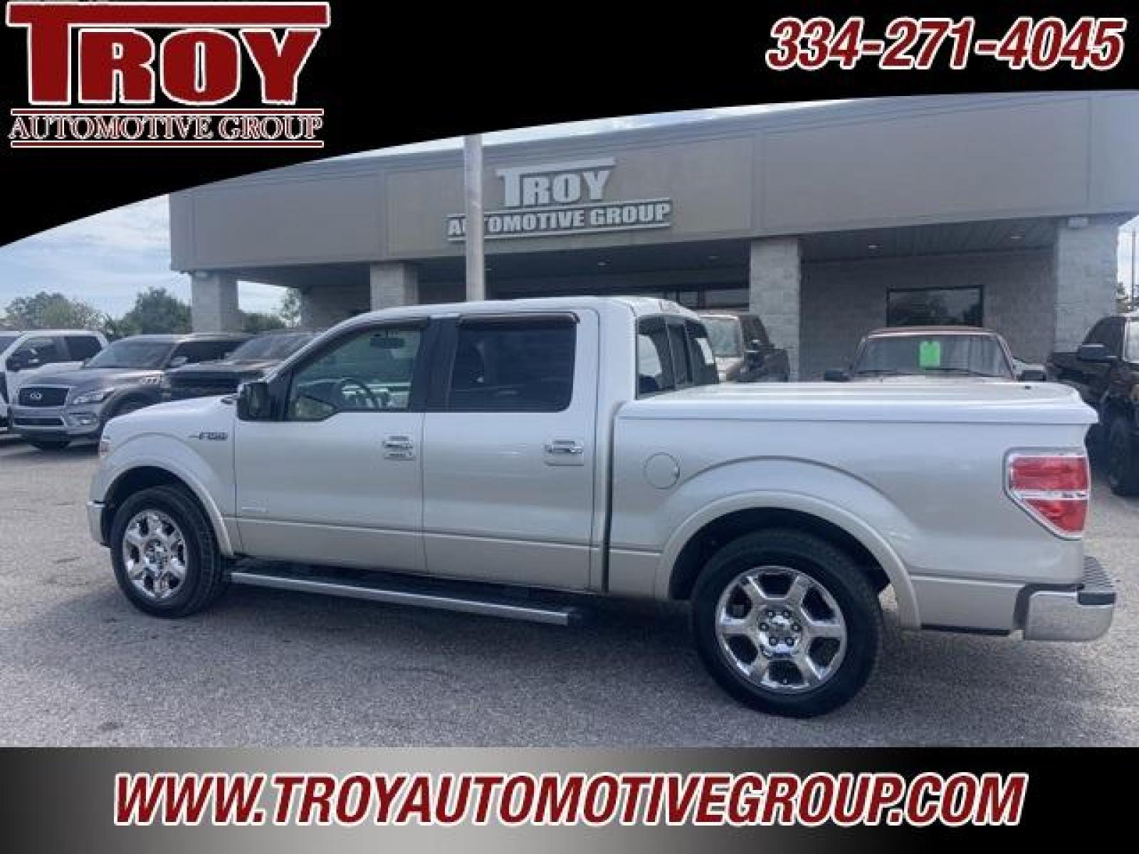 2013 White Platinum Metallic Tri-Coat /Pecan Ford F-150 Lariat (1FTFW1CT3DF) with an 3.5L V6 engine, Automatic transmission, located at 6812 Atlanta Hwy, Montgomery, AL, 36117, (334) 271-4045, 32.382118, -86.178673 - ABS brakes, Alloy wheels, Compass, Electronic Stability Control, Front dual zone A/C, Heated door mirrors, Heated front seats, Illuminated entry, Low tire pressure warning, Remote keyless entry, Traction control.<br><br><br>White Platinum Metallic Tri-Coat 2013 Ford F-150 Lariat RWD 3.5L V6 6-Speed - Photo #14