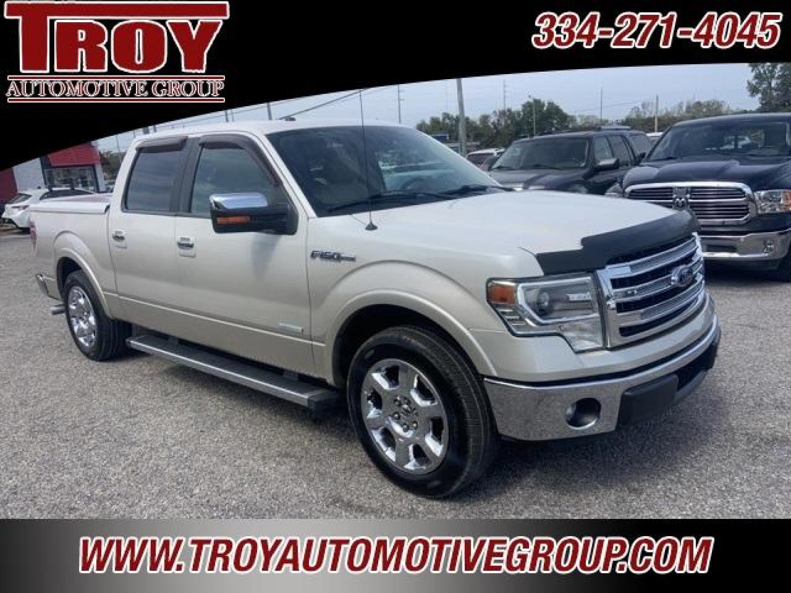 2013 White Platinum Metallic Tri-Coat /Pecan Ford F-150 Lariat (1FTFW1CT3DF) with an 3.5L V6 engine, Automatic transmission, located at 6812 Atlanta Hwy, Montgomery, AL, 36117, (334) 271-4045, 32.382118, -86.178673 - ABS brakes, Alloy wheels, Compass, Electronic Stability Control, Front dual zone A/C, Heated door mirrors, Heated front seats, Illuminated entry, Low tire pressure warning, Remote keyless entry, Traction control.<br><br><br>White Platinum Metallic Tri-Coat 2013 Ford F-150 Lariat RWD 3.5L V6 6-Speed - Photo #6