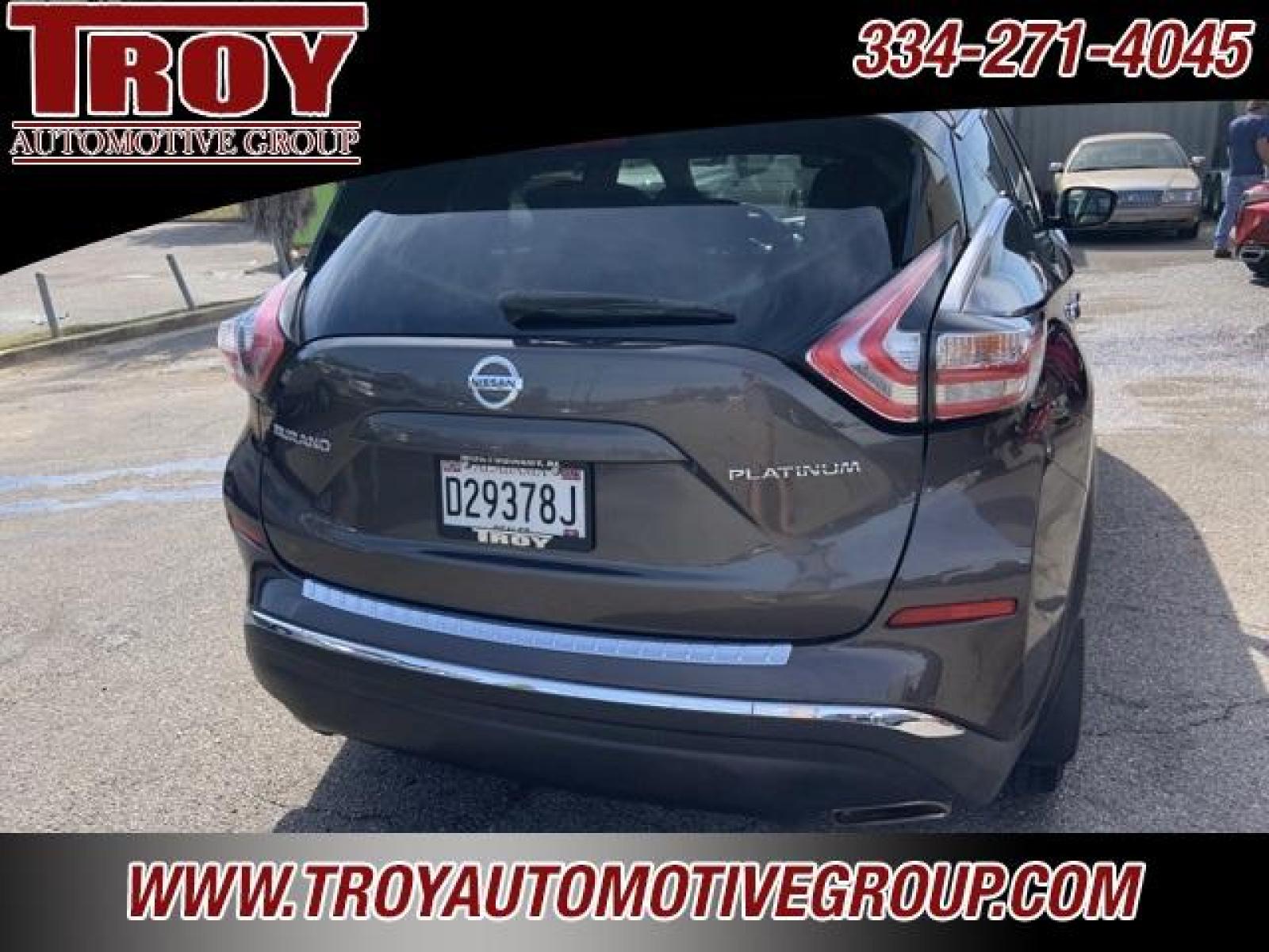 2018 Java Metallic /Mocha Nissan Murano Platinum (5N1AZ2MG8JN) with an 3.5L V6 DOHC 24V engine, CVT transmission, located at 6812 Atlanta Hwy, Montgomery, AL, 36117, (334) 271-4045, 32.382118, -86.178673 - Java Metallic 2018 Nissan Murano Platinum FWD 3.5L V6 DOHC 24V CVT with Xtronic<br><br>Financing Available---Top Value for Trades.<br><br>21/28 City/Highway MPG - Photo #10
