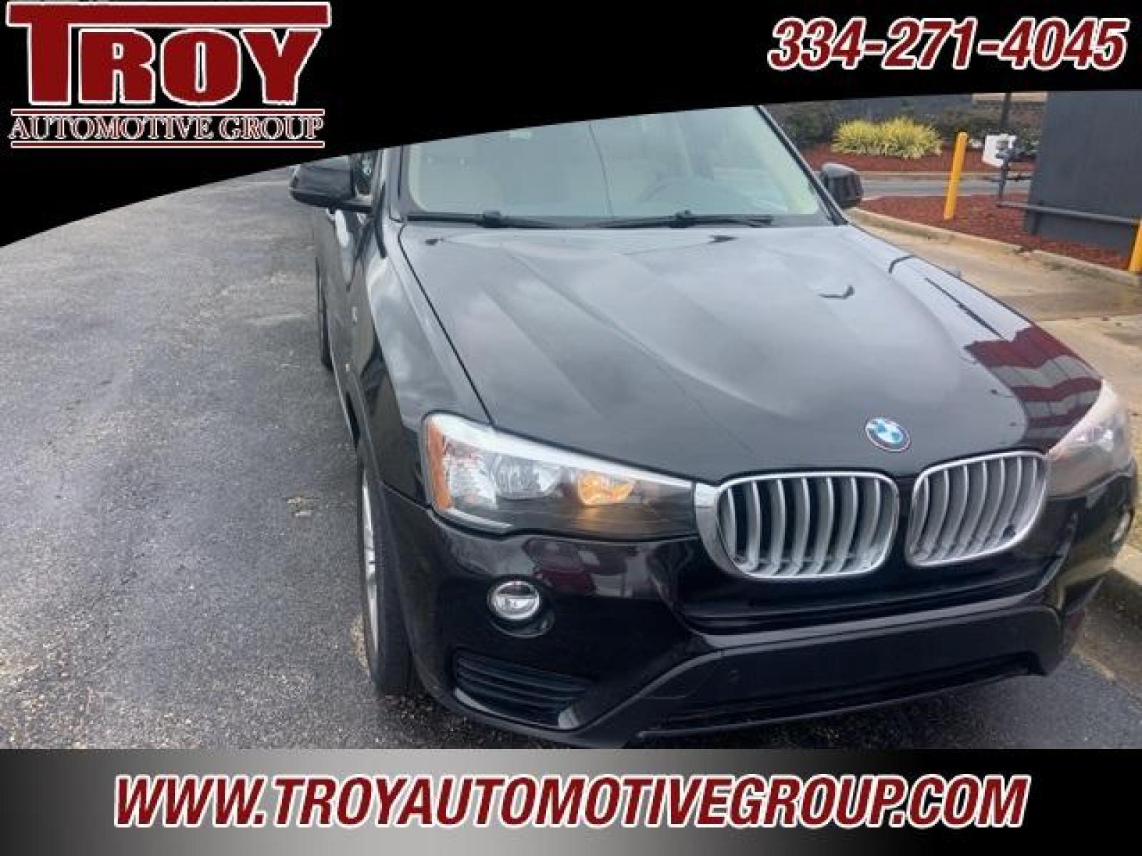 2015 Black Sapphire Metallic /Sand Beige BMW X3 xDrive28i (5UXWX9C58F0) with an 2.0L I4 TwinPower Turbo engine, Automatic transmission, located at 6812 Atlanta Hwy, Montgomery, AL, 36117, (334) 271-4045, 32.382118, -86.178673 - Black Sapphire Metallic 2015 BMW X3 xDrive28i AWD 2.0L I4 TwinPower Turbo 8-Speed Automatic<br><br>Financing Available---Top Value for Trades.<br><br>21/28 City/Highway MPG<br><br><br>Reviews:<br> * If you want your upscale SUV to accent ''sport,'' then the 2015 BMW X3 may just be the ticket. Of co - Photo #2