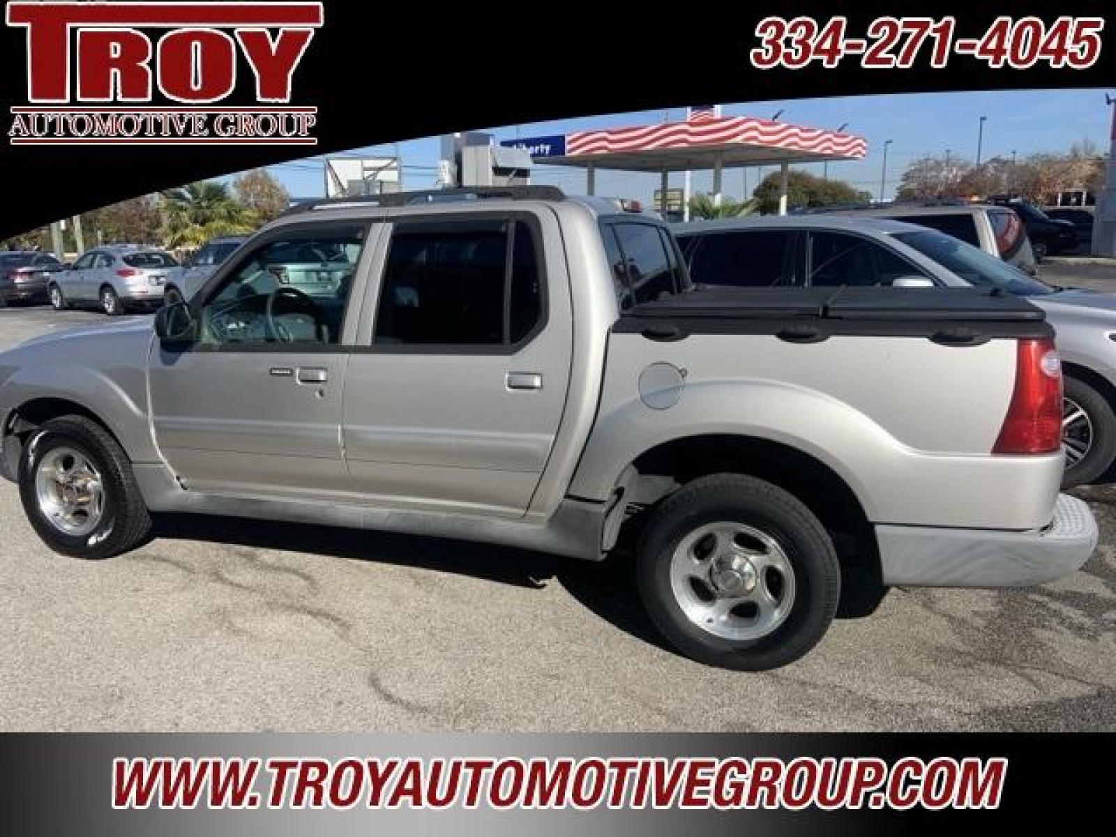 2005 Silver Birch Clearcoat Metallic /Medium Pebble Ford Explorer Sport Trac XLT (1FMZU67K55U) with an 4.0L V6 SOHC Flex Fuel engine, Automatic transmission, located at 6812 Atlanta Hwy, Montgomery, AL, 36117, (334) 271-4045, 32.382118, -86.178673 - ABS brakes, Alloy wheels, Illuminated entry, Remote keyless entry.<br><br><br>Silver Birch Clearcoat Metallic 2005 Ford Explorer Sport Trac XLT RWD 4.0L V6 SOHC Flex Fuel 5-Speed Automatic with Overdrive<br><br>Financing Available---Top Value for Trades. - Photo #2