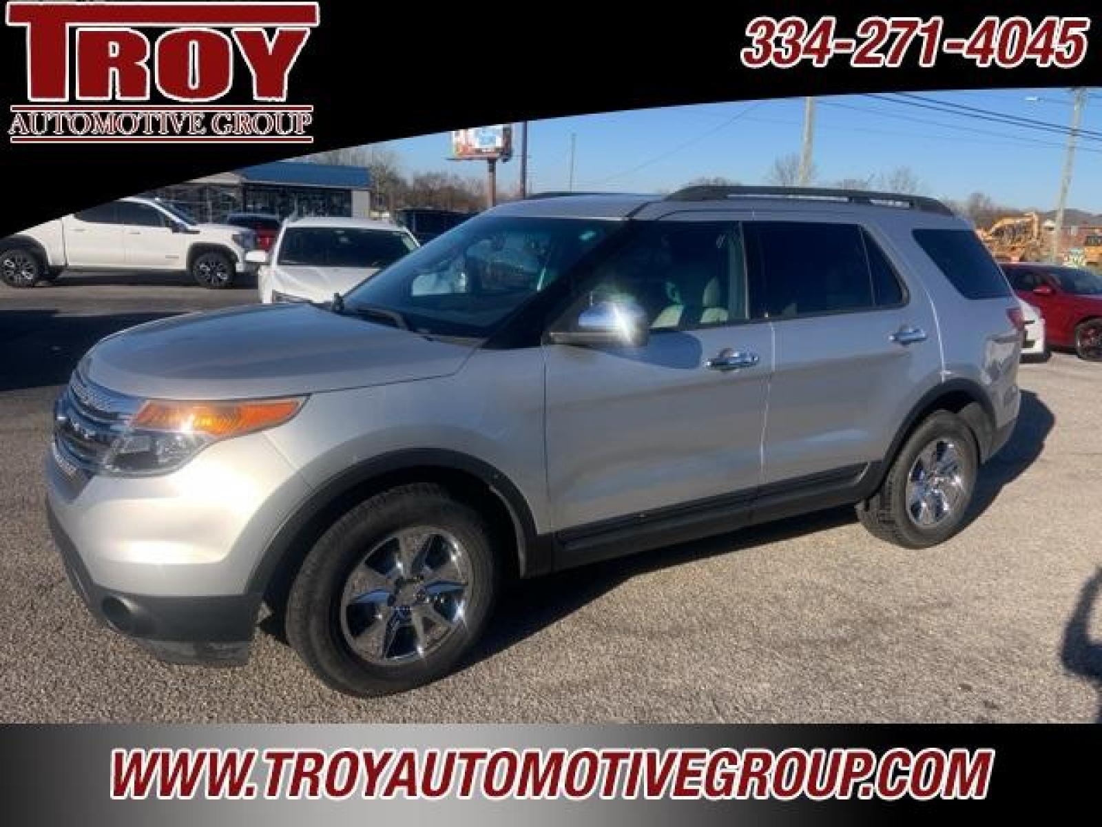 2013 Ingot Silver Metallic /Medium Light Stone Ford Explorer Base (1FM5K7B80DG) with an 3.5L 6-Cylinder SMPI DOHC engine, Automatic transmission, located at 6812 Atlanta Hwy, Montgomery, AL, 36117, (334) 271-4045, 32.382118, -86.178673 - Silver 2013 Ford Explorer FWD 3.5L 6-Cylinder SMPI DOHC 6-Speed Automatic with Select-Shift<br><br>Financing Available---Top Value for Trades.<br><br>Odometer is 39261 miles below market average!<br><br><br>Awards:<br> * Ward's 10 Best Engines * 2013 KBB.com 5-Year Cost to Own Awards * 2013 KBB - Photo #0