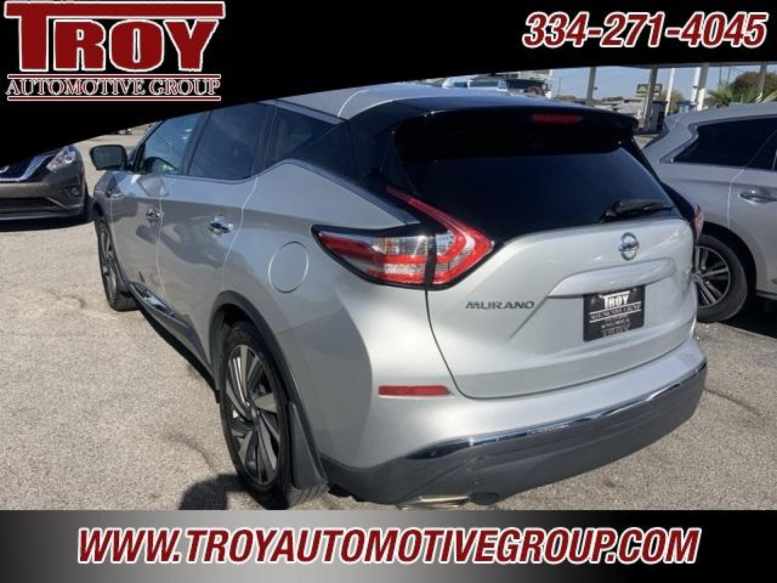 2016 Brilliant Silver Metallic /Brown Nissan Murano Platinum (5N1AZ2MG5GN) with an 3.5L V6 DOHC engine, CVT transmission, located at 6812 Atlanta Hwy, Montgomery, AL, 36117, (334) 271-4045, 32.382118, -86.178673 - Brilliant Silver Metallic 2016 Nissan Murano Platinum FWD 3.5L V6 DOHC CVT with Xtronic<br><br>Financing Available---Top Value for Trades.<br><br>21/28 City/Highway MPG - Photo #4
