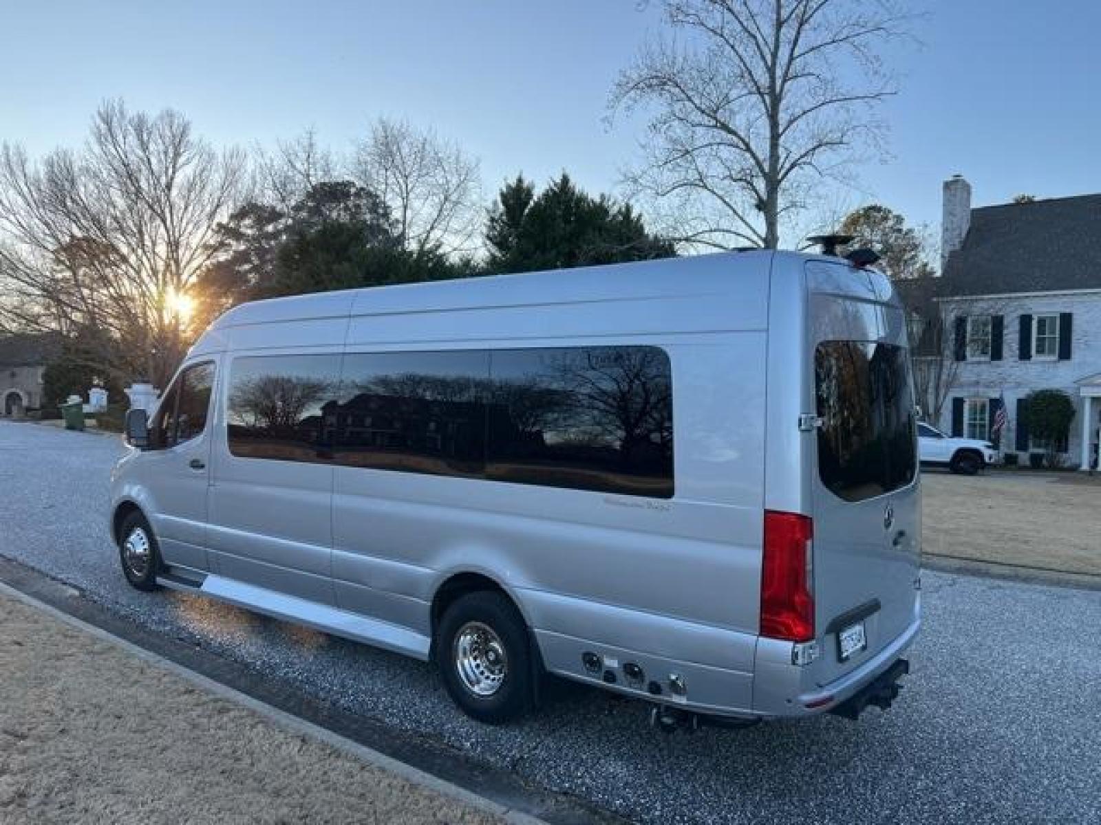 2021 Iridium Silver /Tan Mercedes-Benz Sprinter 3500 Ultimate Toys Conversion Van (W1X8ED3Y4MP) with an 3.0L V6 Turbodiesel engine, Automatic transmission, located at 6812 Atlanta Hwy, Montgomery, AL, 36117, (334) 271-4045, 32.382118, -86.178673 - 2021'/2022' Mercedes Benz Sprinter 3500 Dual Rear Wheels Conversion Van by Ultimate Toys (www.ultimatetoys.com). The Mercedes Chassis is a 2021' model but the Conversion and original sale was not until June of 2022'. 9,835 Original Miles, 3.0 Mercedes Diesel, This model is Ultimate Toys (Ultimate Tr - Photo #1
