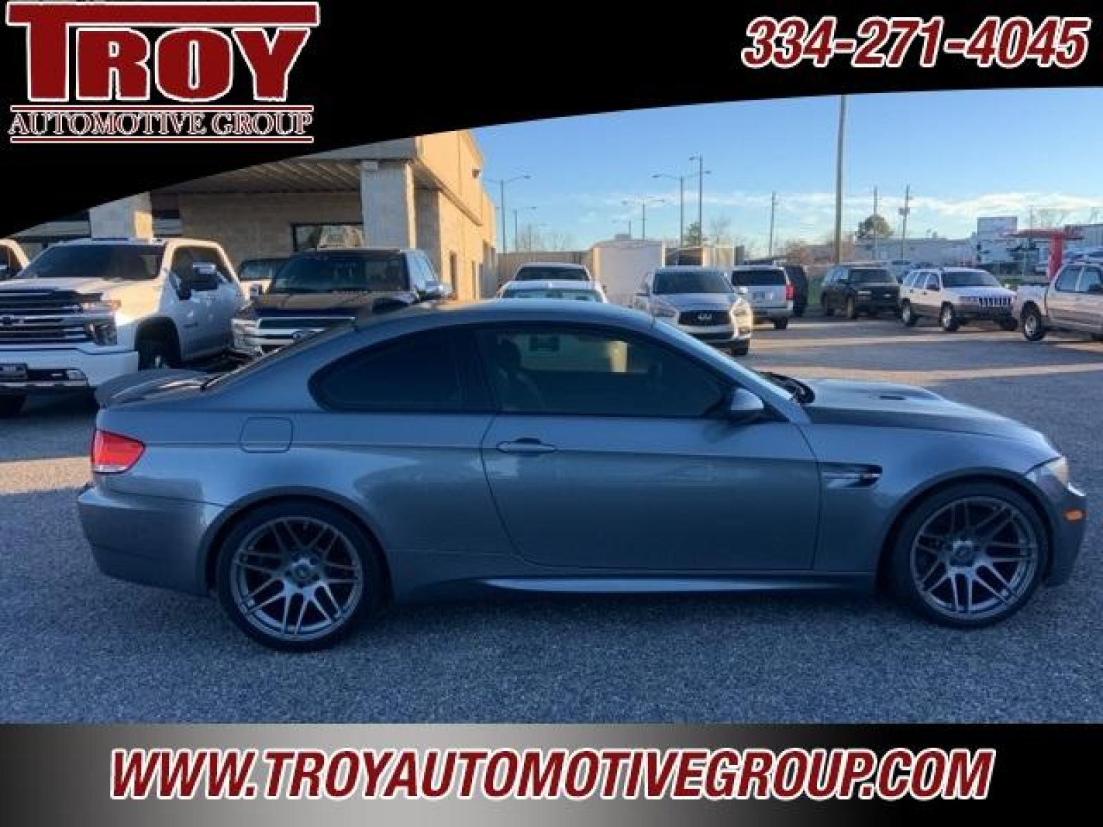 2008 Space Gray Metallic /Silver Novillo BMW M3 Base (WBSWD93578P) with an 4.0L V8 DOHC 32V engine, Automatic transmission, located at 6812 Atlanta Hwy, Montgomery, AL, 36117, (334) 271-4045, 32.382118, -86.178673 - Previous Salvage Title Car! Air Bag Light On!! <br>$3000 Forgestar Performance Wheels and Tires!!<br>Space Gray Metallic 2008 BMW M3 RWD 4.0L V8 DOHC 32V 7-Speed Automatic<br><br>Financing Available---Top Value for Trades.<br><br><br>Awards:<br> * 2008 KBB.com Brand Image Awards - Photo #10
