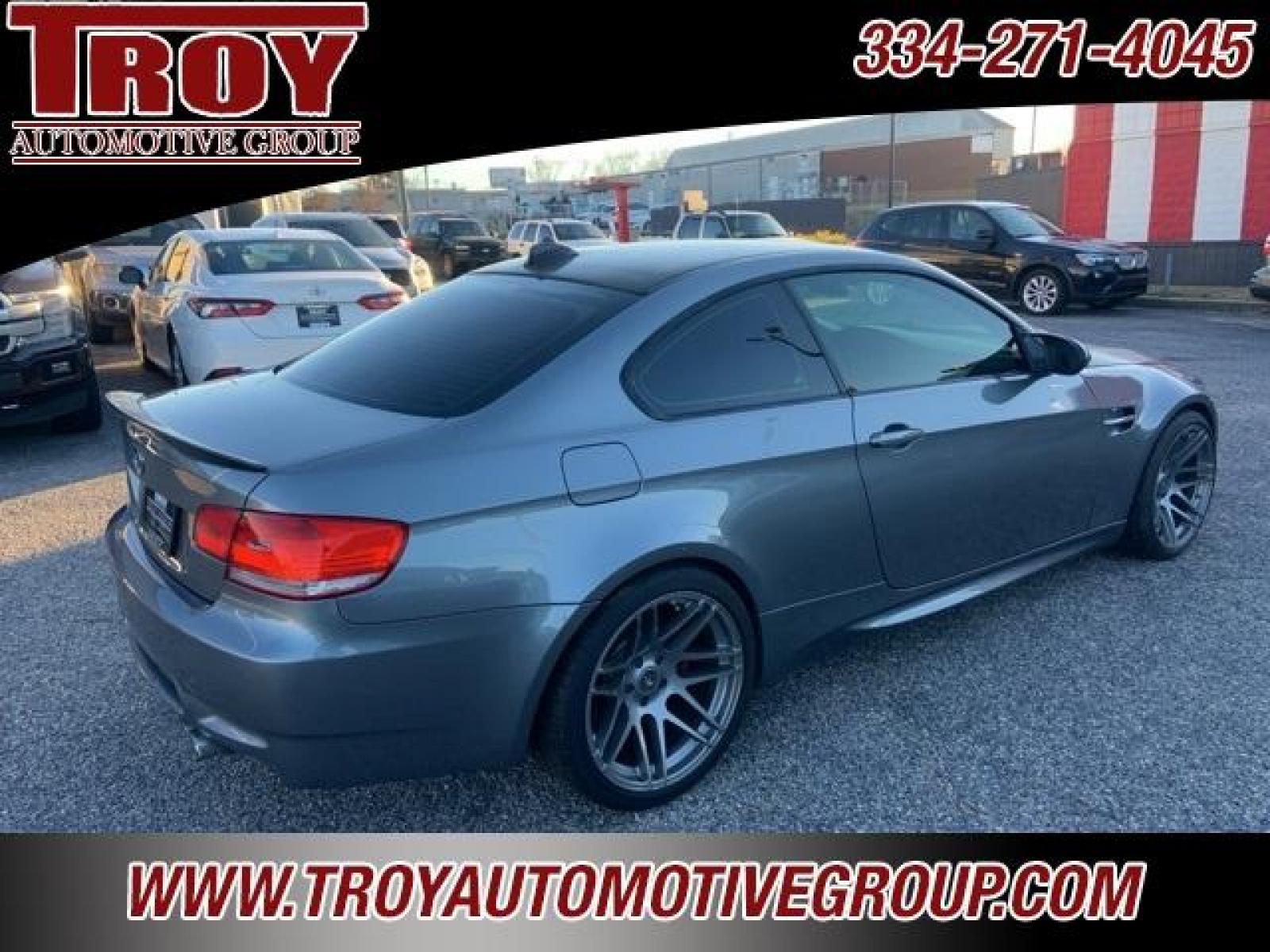 2008 Space Gray Metallic /Silver Novillo BMW M3 Base (WBSWD93578P) with an 4.0L V8 DOHC 32V engine, Automatic transmission, located at 6812 Atlanta Hwy, Montgomery, AL, 36117, (334) 271-4045, 32.382118, -86.178673 - Previous Salvage Title Car! Air Bag Light On!! <br>$3000 Forgestar Performance Wheels and Tires!!<br>Space Gray Metallic 2008 BMW M3 RWD 4.0L V8 DOHC 32V 7-Speed Automatic<br><br>Financing Available---Top Value for Trades.<br><br><br>Awards:<br> * 2008 KBB.com Brand Image Awards - Photo #11