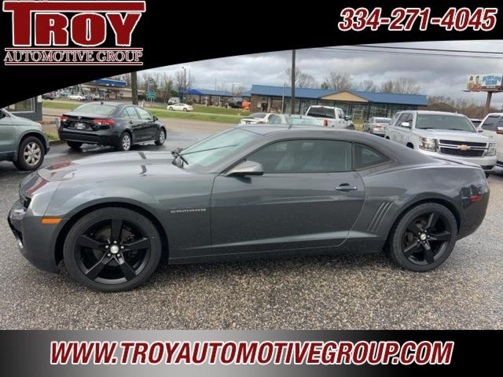 2011 Cyber Gray Metallic /Gray Chevrolet Camaro 2LT (2G1FC1ED7B9) with an 3.6L V6 SIDI VVT engine, Automatic transmission, located at 6812 Atlanta Hwy, Montgomery, AL, 36117, (334) 271-4045, 32.382118, -86.178673 - Torn Seat!! Front Bumper Cracked!!<br>Dent in quarter pane!!<br>Cyber Gray Metallic 2011 Chevrolet Camaro 2LT RWD 2LT 3.6L V6 SIDI VVT 6-Speed Automatic with TapShift<br><br>Financing Available---Top Value for Trades.<br><br>18/29 City/Highway MPG<br><br><br>Awards:<br> * JD Power Dependability S - Photo #0