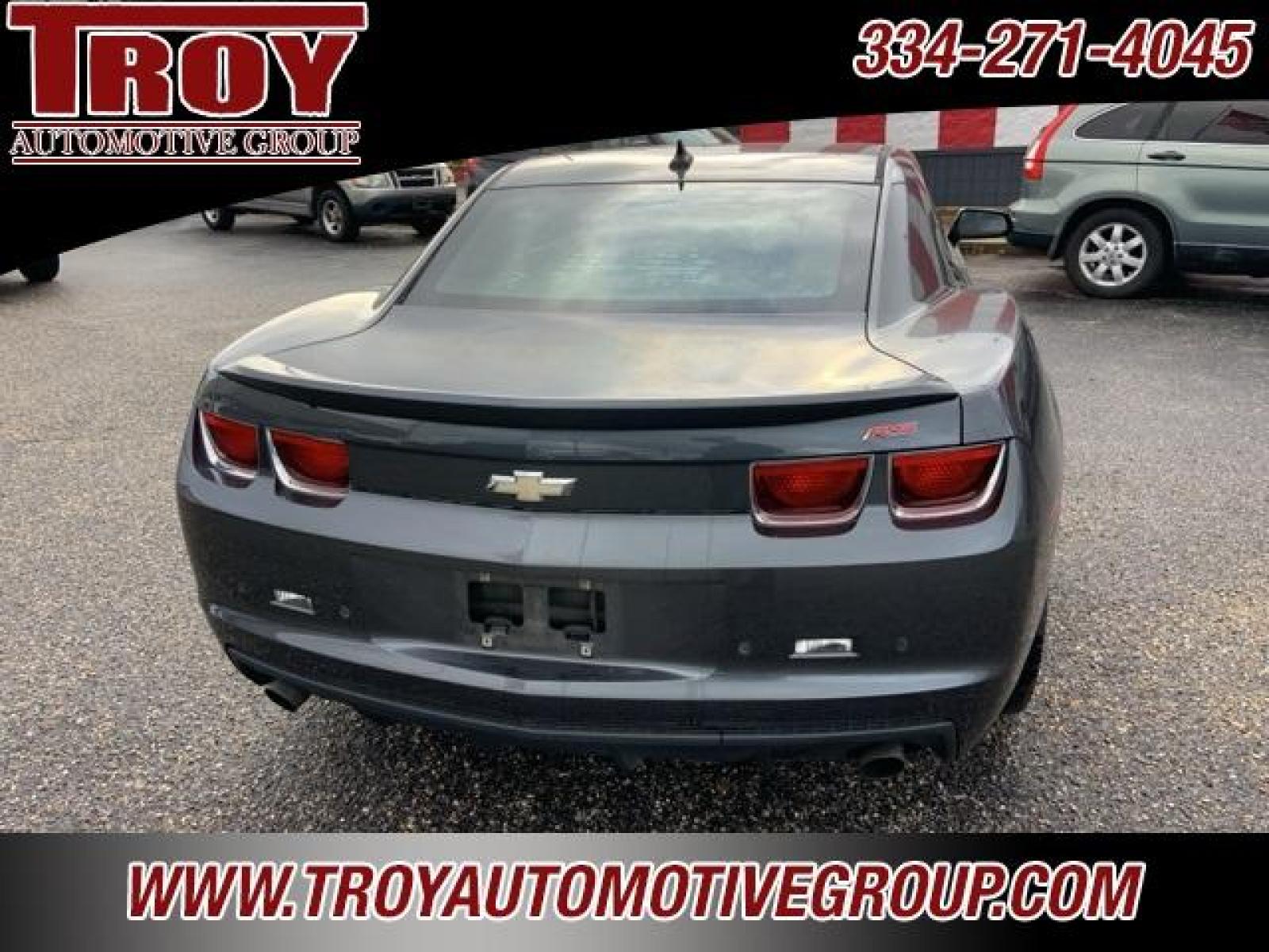 2011 Cyber Gray Metallic /Gray Chevrolet Camaro 2LT (2G1FC1ED7B9) with an 3.6L V6 SIDI VVT engine, Automatic transmission, located at 6812 Atlanta Hwy, Montgomery, AL, 36117, (334) 271-4045, 32.382118, -86.178673 - Torn Seat!! Front Bumper Cracked!!<br>Dent in quarter pane!!<br>Cyber Gray Metallic 2011 Chevrolet Camaro 2LT RWD 2LT 3.6L V6 SIDI VVT 6-Speed Automatic with TapShift<br><br>Financing Available---Top Value for Trades.<br><br>18/29 City/Highway MPG<br><br><br>Awards:<br> * JD Power Dependability S - Photo #10
