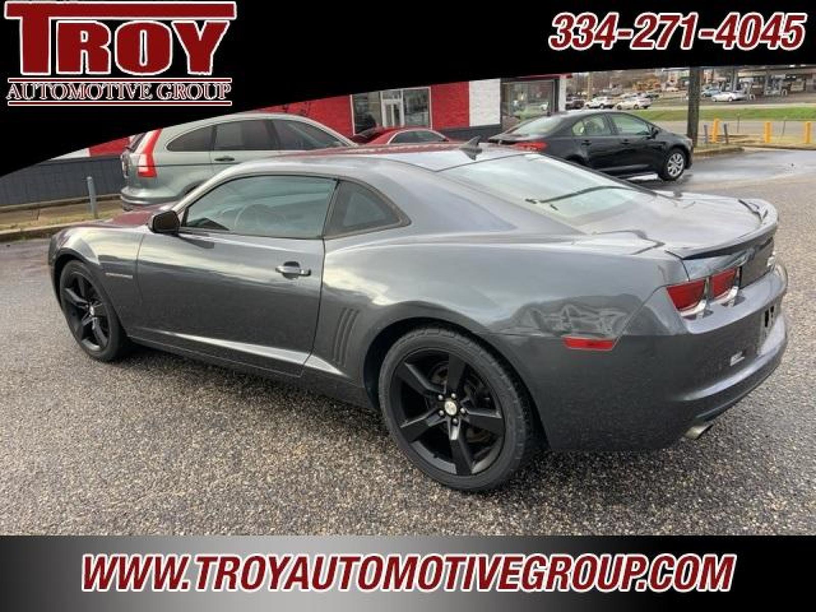 2011 Cyber Gray Metallic /Gray Chevrolet Camaro 2LT (2G1FC1ED7B9) with an 3.6L V6 SIDI VVT engine, Automatic transmission, located at 6812 Atlanta Hwy, Montgomery, AL, 36117, (334) 271-4045, 32.382118, -86.178673 - Torn Seat!! Front Bumper Cracked!!<br>Dent in quarter pane!!<br>Cyber Gray Metallic 2011 Chevrolet Camaro 2LT RWD 2LT 3.6L V6 SIDI VVT 6-Speed Automatic with TapShift<br><br>Financing Available---Top Value for Trades.<br><br>18/29 City/Highway MPG<br><br><br>Awards:<br> * JD Power Dependability S - Photo #12