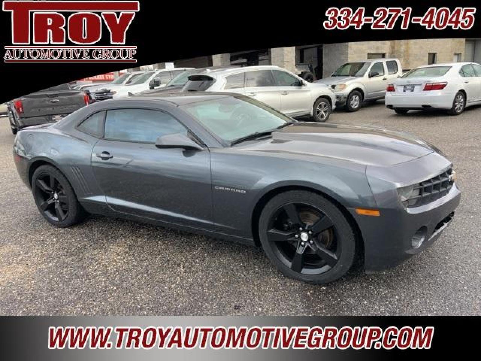 2011 Cyber Gray Metallic /Gray Chevrolet Camaro 2LT (2G1FC1ED7B9) with an 3.6L V6 SIDI VVT engine, Automatic transmission, located at 6812 Atlanta Hwy, Montgomery, AL, 36117, (334) 271-4045, 32.382118, -86.178673 - Torn Seat!! Front Bumper Cracked!!<br>Dent in quarter pane!!<br>Cyber Gray Metallic 2011 Chevrolet Camaro 2LT RWD 2LT 3.6L V6 SIDI VVT 6-Speed Automatic with TapShift<br><br>Financing Available---Top Value for Trades.<br><br>18/29 City/Highway MPG<br><br><br>Awards:<br> * JD Power Dependability S - Photo #6