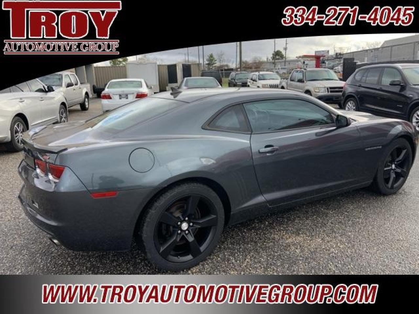 2011 Cyber Gray Metallic /Gray Chevrolet Camaro 2LT (2G1FC1ED7B9) with an 3.6L V6 SIDI VVT engine, Automatic transmission, located at 6812 Atlanta Hwy, Montgomery, AL, 36117, (334) 271-4045, 32.382118, -86.178673 - Torn Seat!! Front Bumper Cracked!!<br>Dent in quarter pane!!<br>Cyber Gray Metallic 2011 Chevrolet Camaro 2LT RWD 2LT 3.6L V6 SIDI VVT 6-Speed Automatic with TapShift<br><br>Financing Available---Top Value for Trades.<br><br>18/29 City/Highway MPG<br><br><br>Awards:<br> * JD Power Dependability S - Photo #8