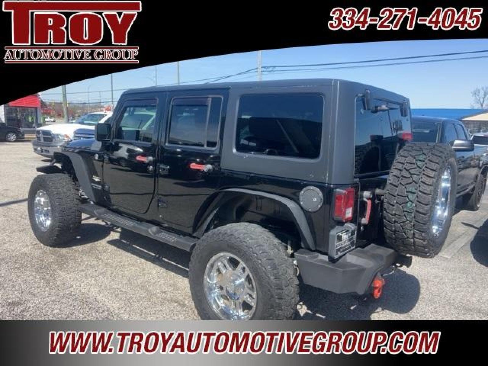 2014 Black Clearcoat /Black Jeep Wrangler Unlimited Sahara (1C4BJWEG4EL) with an 3.6L V6 24V VVT engine, Automatic transmission, located at 6812 Atlanta Hwy, Montgomery, AL, 36117, (334) 271-4045, 32.382118, -86.178673 - Black Clearcoat 2014 Jeep Wrangler Unlimited Sahara 4WD 3.6L V6 24V VVT 5-Speed Automatic<br><br>Financing Available---Top Value for Trades. - Photo #3