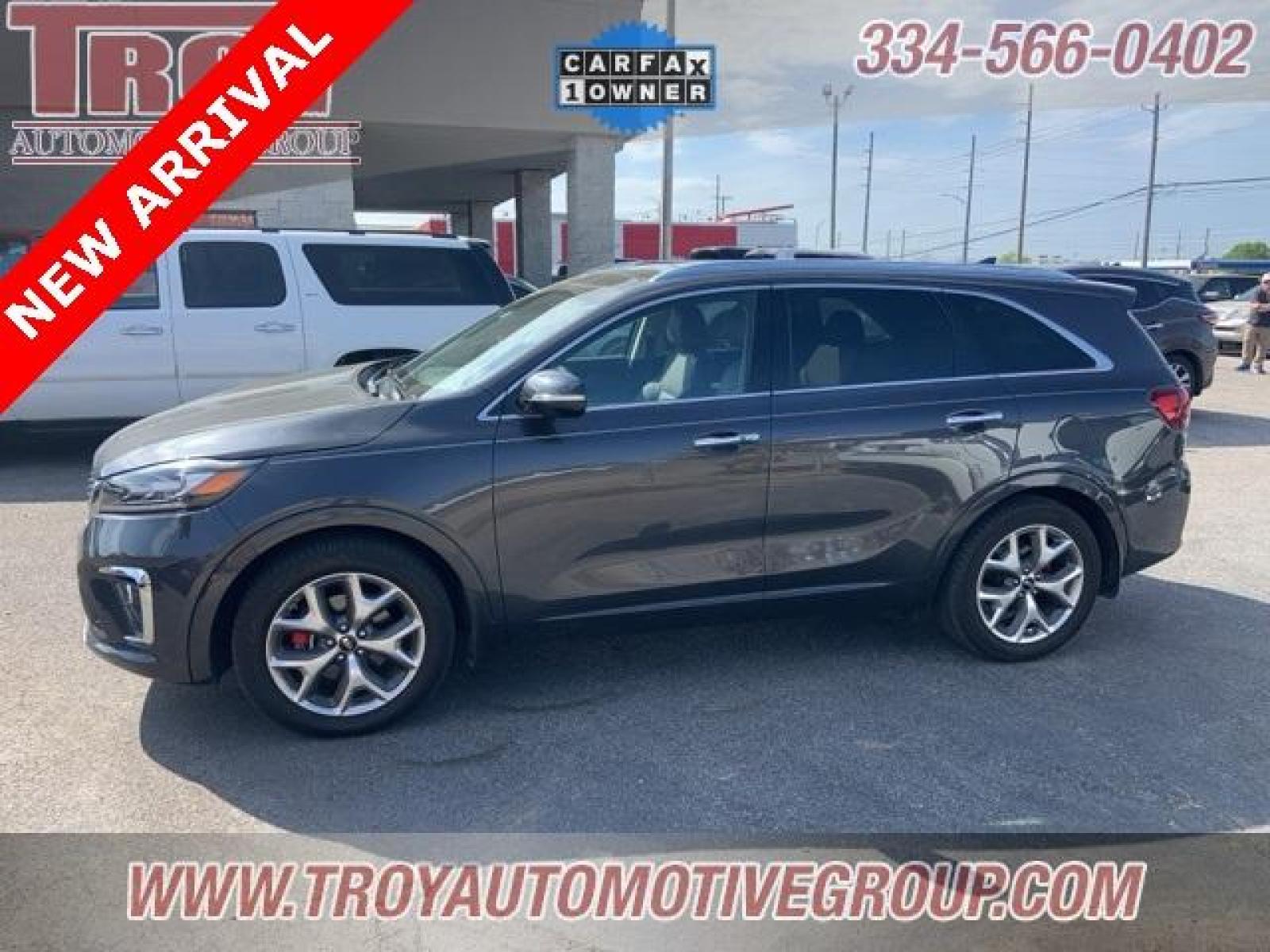 2019 Platinum Graphite /Satin Black Kia Sorento SX (5XYPK4A58KG) with an V6 engine, Automatic transmission, located at 6812 Atlanta Hwy, Montgomery, AL, 36117, (334) 271-4045, 32.382118, -86.178673 - 1-Owner!!<br>Local Trade!!<br>Panoramic Sunroof!! - Photo #0