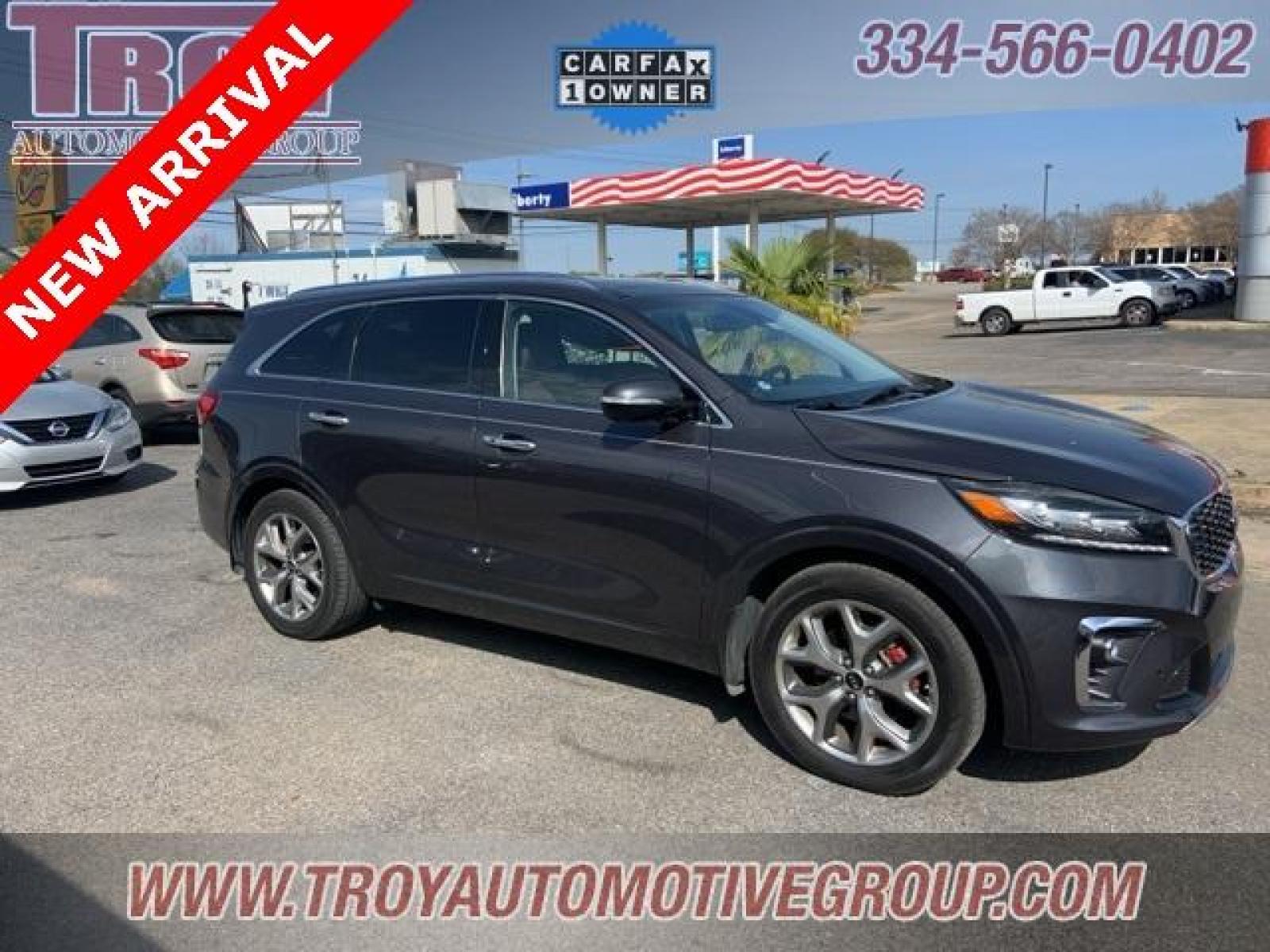 2019 Platinum Graphite /Satin Black Kia Sorento SX (5XYPK4A58KG) with an V6 engine, Automatic transmission, located at 6812 Atlanta Hwy, Montgomery, AL, 36117, (334) 271-4045, 32.382118, -86.178673 - 1-Owner!!<br>Local Trade!!<br>Panoramic Sunroof!! - Photo #1