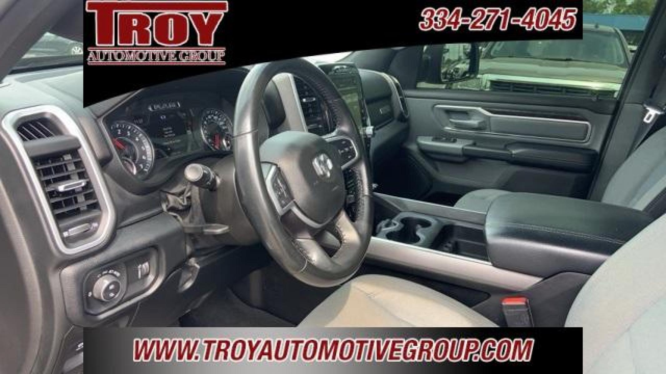 2021 Diamond Black Crystal Pearlcoat /Diesel Gray/Black Ram 1500 Big Horn/Lone Star (1C6SRFFT8MN) with an HEMI 5.7L V8 Multi Displacement VVT engine, Automatic transmission, located at 6812 Atlanta Hwy, Montgomery, AL, 36117, (334) 271-4045, 32.382118, -86.178673 - 1-Owner Local Trade!!<br>New 33x12.50x20 tires and level kit!!<br>Navigation!!<br>Premium 20 Wheels!!<br>Alpine Sound System!!<br>Hemi E-Torque V8 Engine!!<br>Heated Seats!!<br>Power Driver Seat <br>Tow Package!!<br>Flip Up Premium Bed Cover !!<br>Remote Start! - Photo #34
