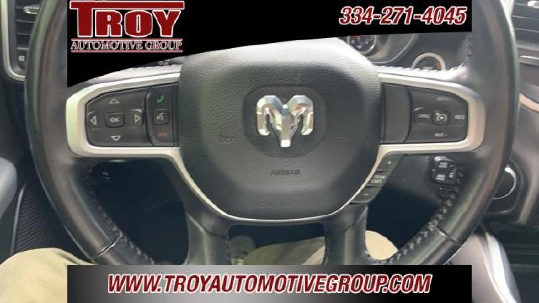 2021 Diamond Black Crystal Pearlcoat /Diesel Gray/Black Ram 1500 Big Horn/Lone Star (1C6SRFFT8MN) with an HEMI 5.7L V8 Multi Displacement VVT engine, Automatic transmission, located at 6812 Atlanta Hwy, Montgomery, AL, 36117, (334) 271-4045, 32.382118, -86.178673 - 1-Owner Local Trade!!<br>New 33x12.50x20 tires and level kit!!<br>Navigation!!<br>Premium 20 Wheels!!<br>Alpine Sound System!!<br>Hemi E-Torque V8 Engine!!<br>Heated Seats!!<br>Power Driver Seat <br>Tow Package!!<br>Flip Up Premium Bed Cover !!<br>Remote Start! - Photo #41