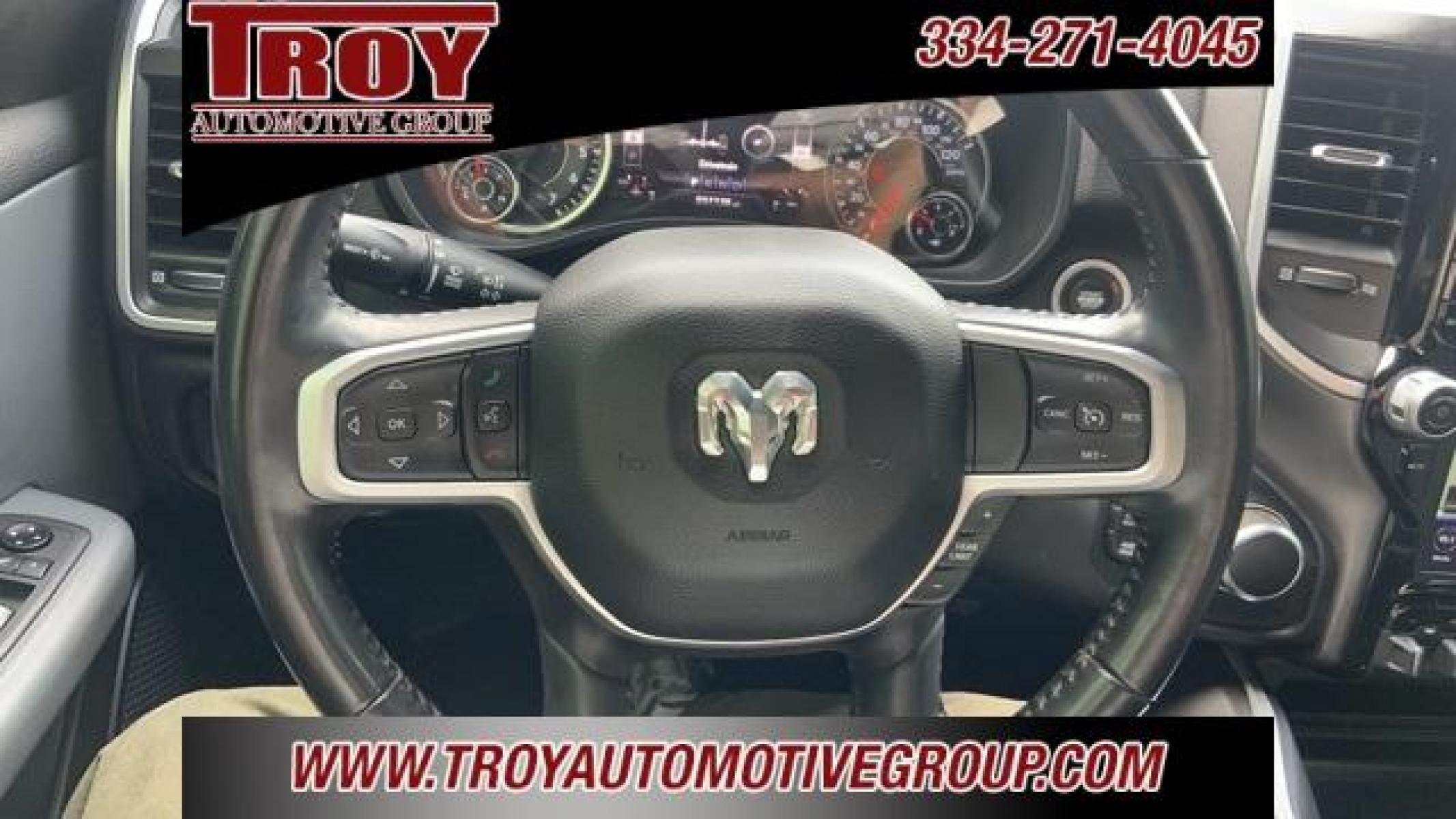 2021 Diamond Black Crystal Pearlcoat /Diesel Gray/Black Ram 1500 Big Horn/Lone Star (1C6SRFFT8MN) with an HEMI 5.7L V8 Multi Displacement VVT engine, Automatic transmission, located at 6812 Atlanta Hwy, Montgomery, AL, 36117, (334) 271-4045, 32.382118, -86.178673 - Photo #54