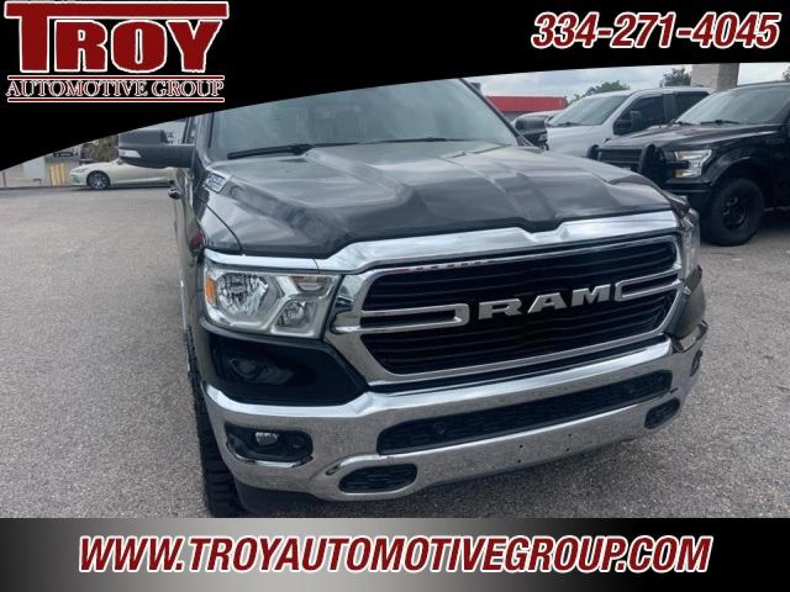 2021 Diamond Black Crystal Pearlcoat /Diesel Gray/Black Ram 1500 Big Horn/Lone Star (1C6SRFFT8MN) with an HEMI 5.7L V8 Multi Displacement VVT engine, Automatic transmission, located at 6812 Atlanta Hwy, Montgomery, AL, 36117, (334) 271-4045, 32.382118, -86.178673 - 1-Owner Local Trade!!<br>New 33x12.50x20 tires and level kit!!<br>Navigation!!<br>Premium 20 Wheels!!<br>Alpine Sound System!!<br>Hemi E-Torque V8 Engine!!<br>Heated Seats!!<br>Power Driver Seat <br>Tow Package!!<br>Flip Up Premium Bed Cover !!<br>Remote Start! - Photo #57