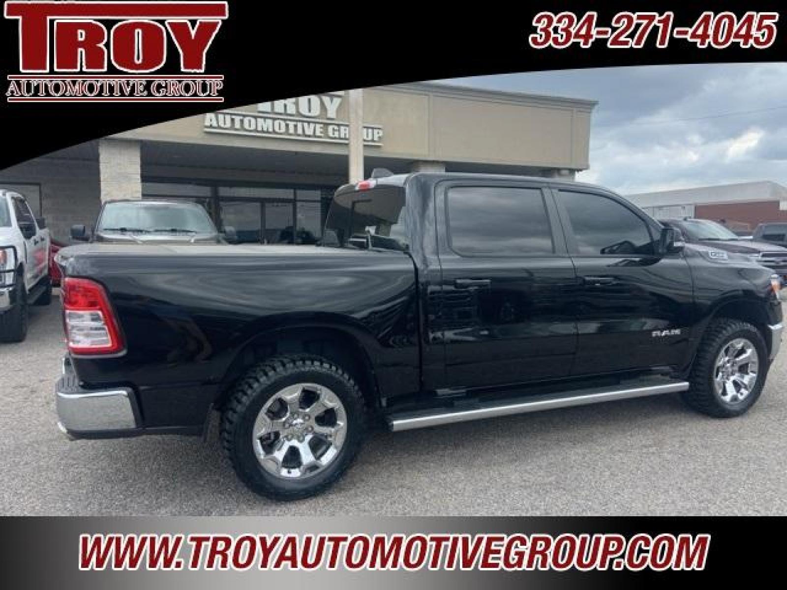 2021 Diamond Black Crystal Pearlcoat /Diesel Gray/Black Ram 1500 Big Horn/Lone Star (1C6SRFFT8MN) with an HEMI 5.7L V8 Multi Displacement VVT engine, Automatic transmission, located at 6812 Atlanta Hwy, Montgomery, AL, 36117, (334) 271-4045, 32.382118, -86.178673 - 1-Owner Local Trade!!<br>New 33x12.50x20 tires and level kit!!<br>Navigation!!<br>Premium 20 Wheels!!<br>Alpine Sound System!!<br>Hemi E-Torque V8 Engine!!<br>Heated Seats!!<br>Power Driver Seat <br>Tow Package!!<br>Flip Up Premium Bed Cover !!<br>Remote Start! - Photo #59