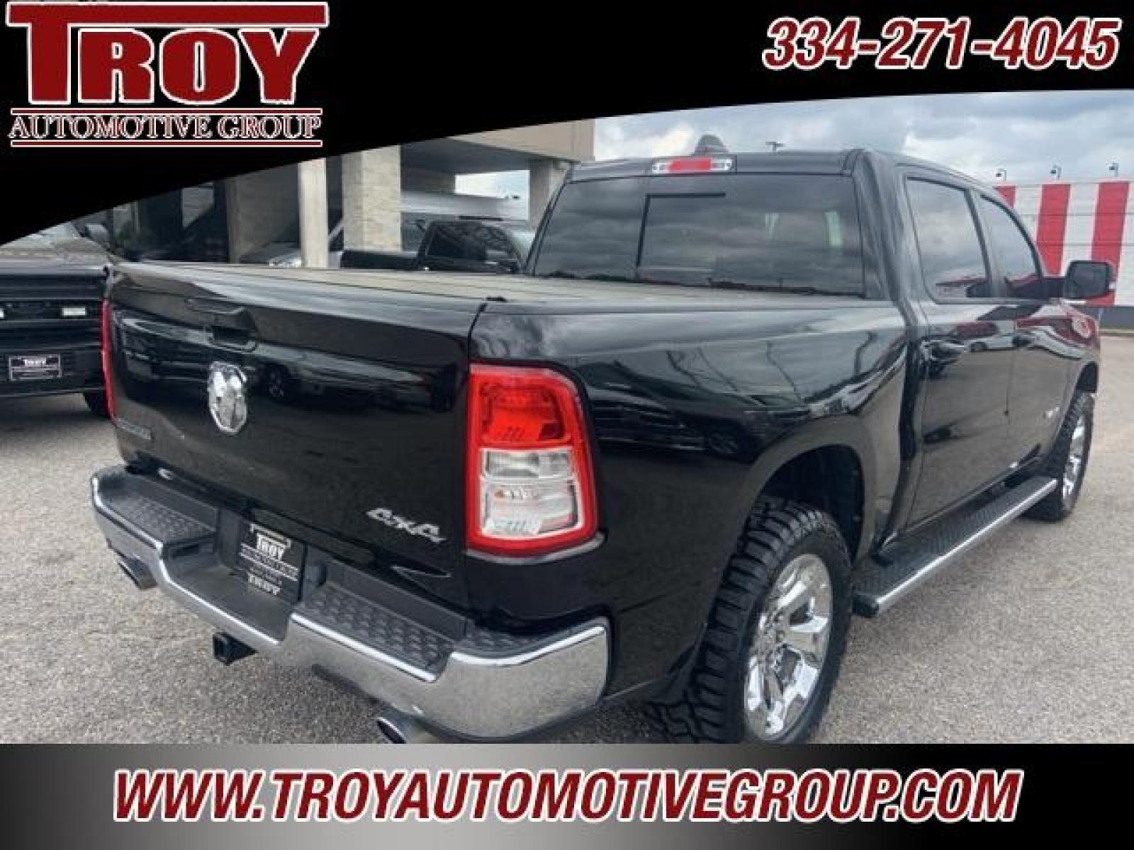 2021 Diamond Black Crystal Pearlcoat /Diesel Gray/Black Ram 1500 Big Horn/Lone Star (1C6SRFFT8MN) with an HEMI 5.7L V8 Multi Displacement VVT engine, Automatic transmission, located at 6812 Atlanta Hwy, Montgomery, AL, 36117, (334) 271-4045, 32.382118, -86.178673 - 1-Owner Local Trade!!<br>New 33x12.50x20 tires and level kit!!<br>Navigation!!<br>Premium 20 Wheels!!<br>Alpine Sound System!!<br>Hemi E-Torque V8 Engine!!<br>Heated Seats!!<br>Power Driver Seat <br>Tow Package!!<br>Flip Up Premium Bed Cover !!<br>Remote Start! - Photo #60