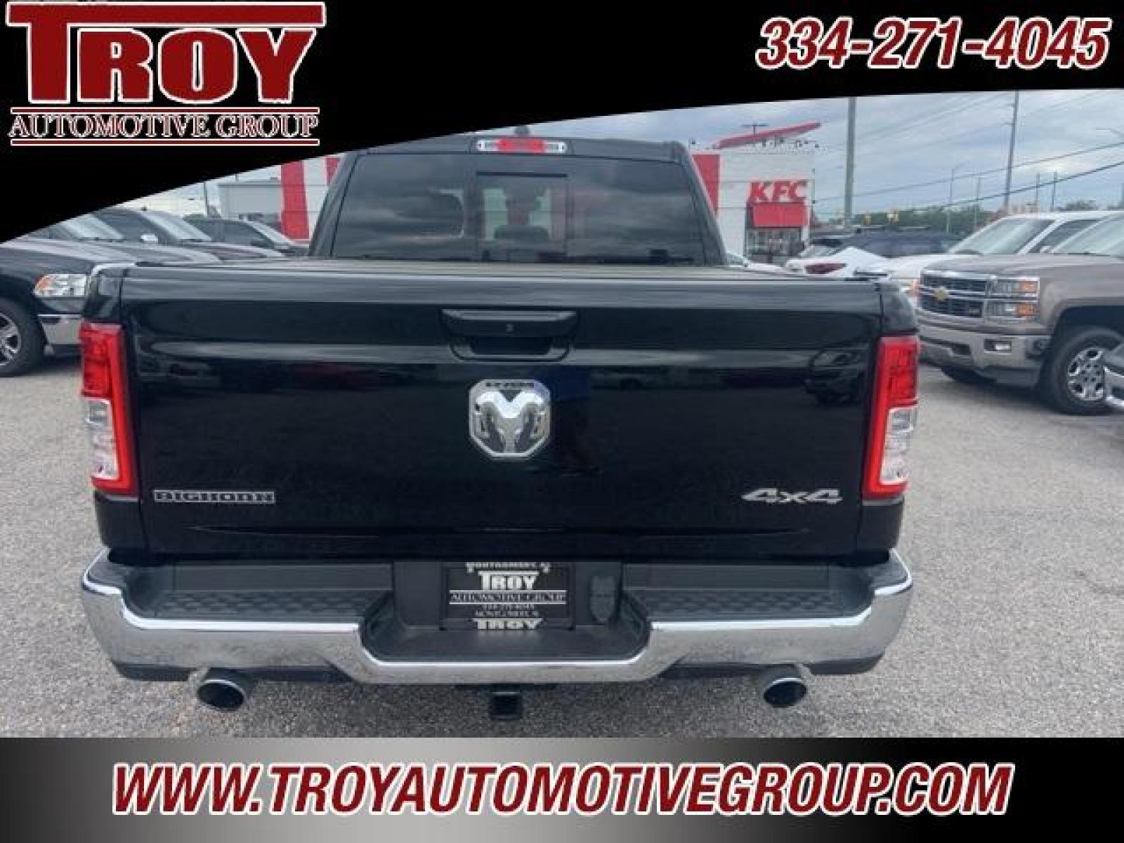 2021 Diamond Black Crystal Pearlcoat /Diesel Gray/Black Ram 1500 Big Horn/Lone Star (1C6SRFFT8MN) with an HEMI 5.7L V8 Multi Displacement VVT engine, Automatic transmission, located at 6812 Atlanta Hwy, Montgomery, AL, 36117, (334) 271-4045, 32.382118, -86.178673 - Photo #62