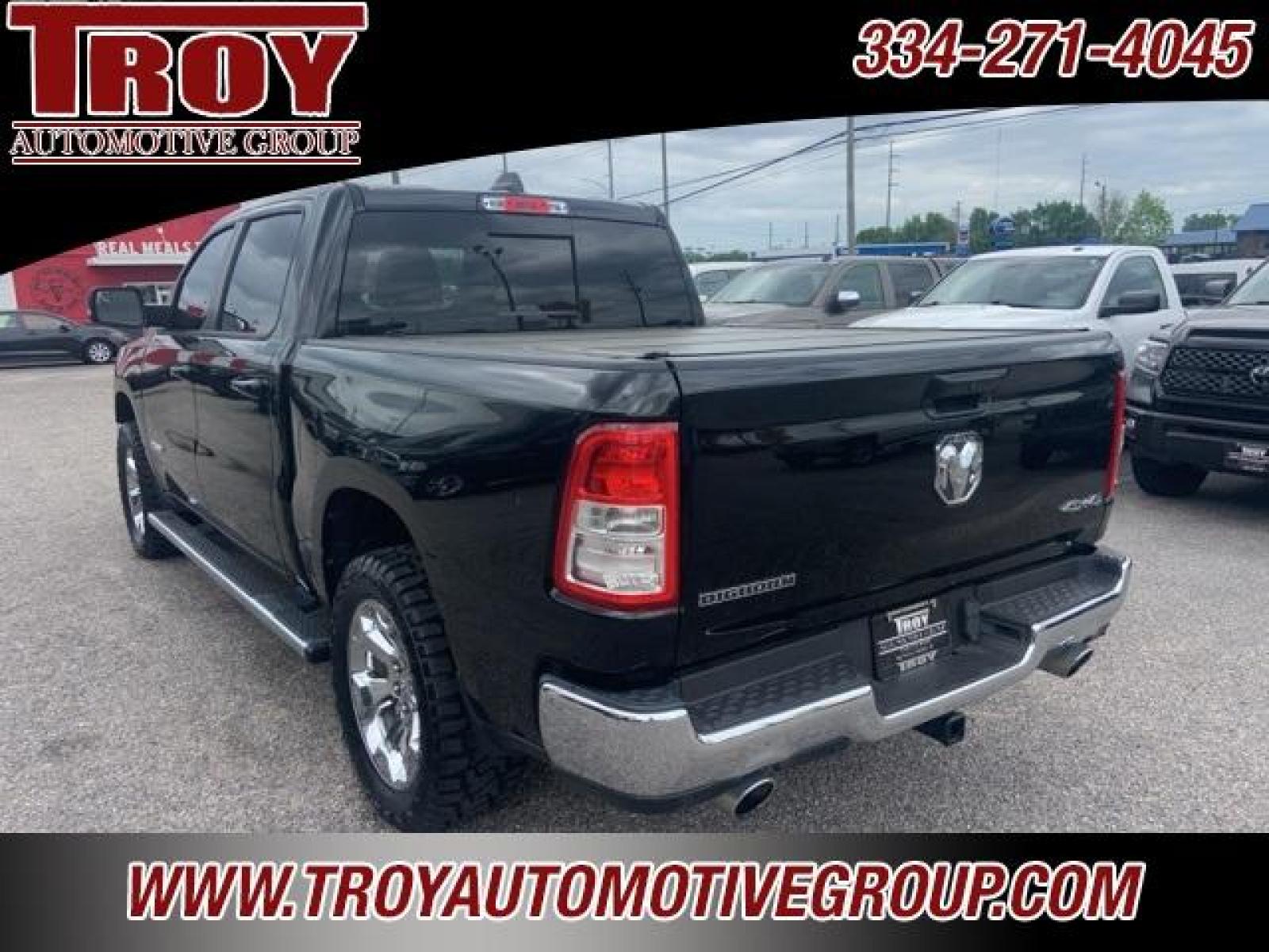 2021 Diamond Black Crystal Pearlcoat /Diesel Gray/Black Ram 1500 Big Horn/Lone Star (1C6SRFFT8MN) with an HEMI 5.7L V8 Multi Displacement VVT engine, Automatic transmission, located at 6812 Atlanta Hwy, Montgomery, AL, 36117, (334) 271-4045, 32.382118, -86.178673 - 1-Owner Local Trade!!<br>New 33x12.50x20 tires and level kit!!<br>Navigation!!<br>Premium 20 Wheels!!<br>Alpine Sound System!!<br>Hemi E-Torque V8 Engine!!<br>Heated Seats!!<br>Power Driver Seat <br>Tow Package!!<br>Flip Up Premium Bed Cover !!<br>Remote Start! - Photo #63