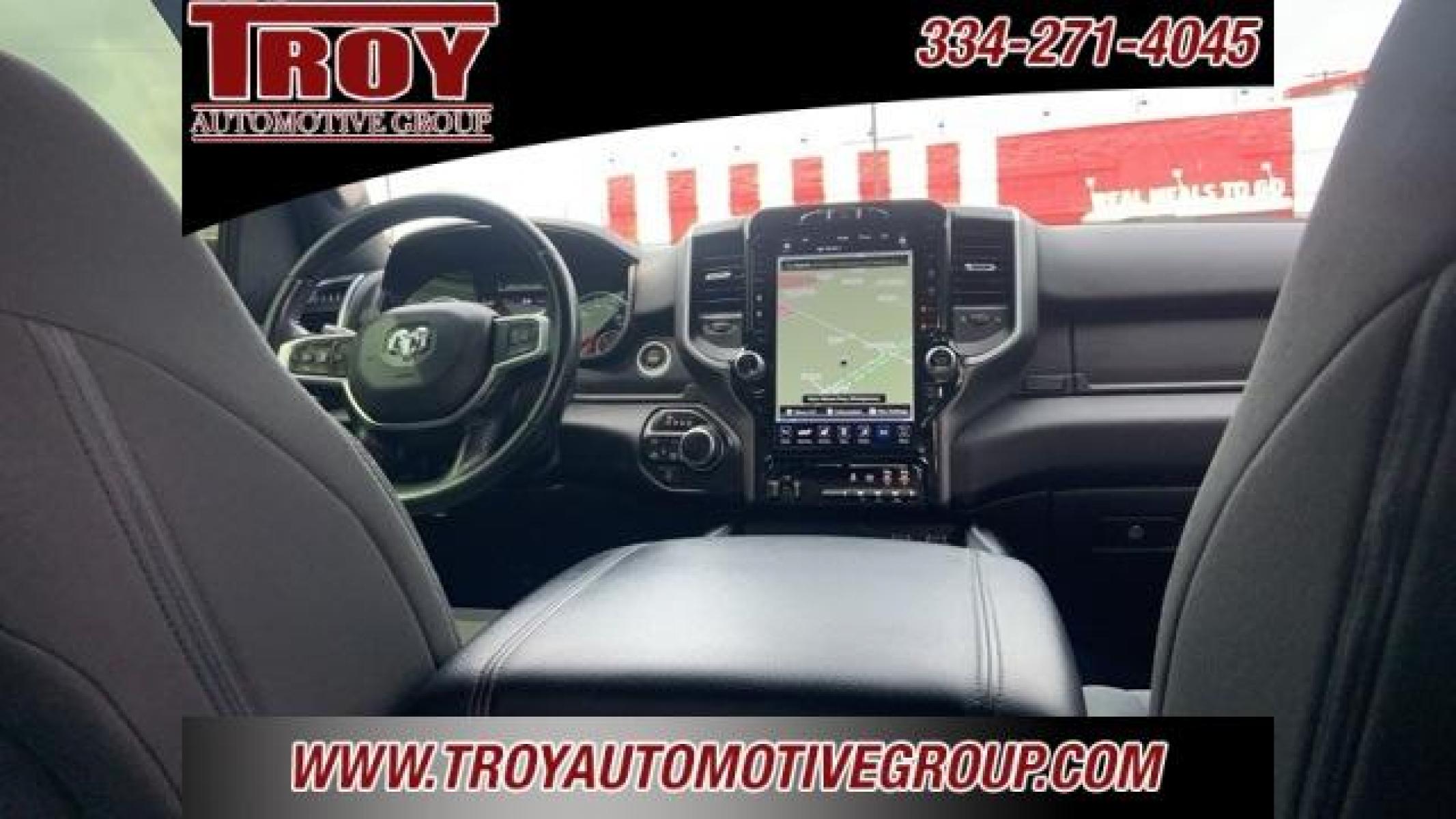2021 Diamond Black Crystal Pearlcoat /Diesel Gray/Black Ram 1500 Big Horn/Lone Star (1C6SRFFT8MN) with an HEMI 5.7L V8 Multi Displacement VVT engine, Automatic transmission, located at 6812 Atlanta Hwy, Montgomery, AL, 36117, (334) 271-4045, 32.382118, -86.178673 - 1-Owner Local Trade!!<br>New 33x12.50x20 tires and level kit!!<br>Navigation!!<br>Premium 20 Wheels!!<br>Alpine Sound System!!<br>Hemi E-Torque V8 Engine!!<br>Heated Seats!!<br>Power Driver Seat <br>Tow Package!!<br>Flip Up Premium Bed Cover !!<br>Remote Start! - Photo #19