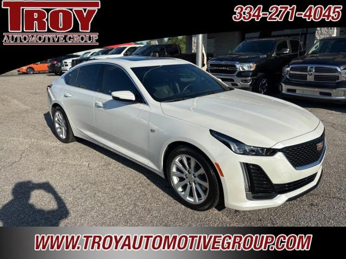 2023 Crystal White Tricoat /Whisper Beige Cadillac CT5 Luxury (1G6DW5RK1P0) with an 2.0L I4 Turbocharged DOHC 16V LEV3-SULEV30 237hp engine, Automatic transmission, located at 6812 Atlanta Hwy, Montgomery, AL, 36117, (334) 271-4045, 32.382118, -86.178673 - Priced below KBB Fair Purchase Price!<br><br>Crystal White Tricoat 2023 Cadillac CT5 Luxury RWD 2.0L I4 Turbocharged DOHC 16V LEV3-SULEV30 237hp 10-Speed Automatic<br><br>Financing Available---Top Value for Trades.<br><br>Odometer is 3750 miles below market average! 23/33 City/Highway MPG - Photo#4