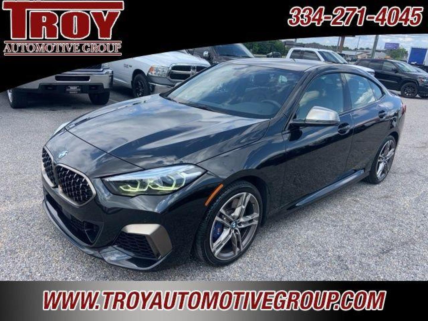 2020 Black Sapphire Metallic /Cognac BMW 2 Series M235i Gran Coupe xDrive (WBA13AL06L7) with an 2.0L 4-Cylinder engine, Automatic transmission, located at 6812 Atlanta Hwy, Montgomery, AL, 36117, (334) 271-4045, 32.382118, -86.178673 - Photo#4