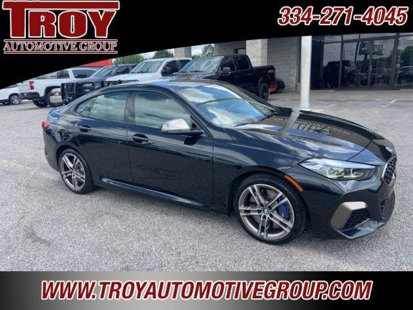 2020 Black Sapphire Metallic /Cognac BMW 2 Series M235i Gran Coupe xDrive (WBA13AL06L7) with an 2.0L 4-Cylinder engine, Automatic transmission, located at 6812 Atlanta Hwy, Montgomery, AL, 36117, (334) 271-4045, 32.382118, -86.178673 - Photo#8