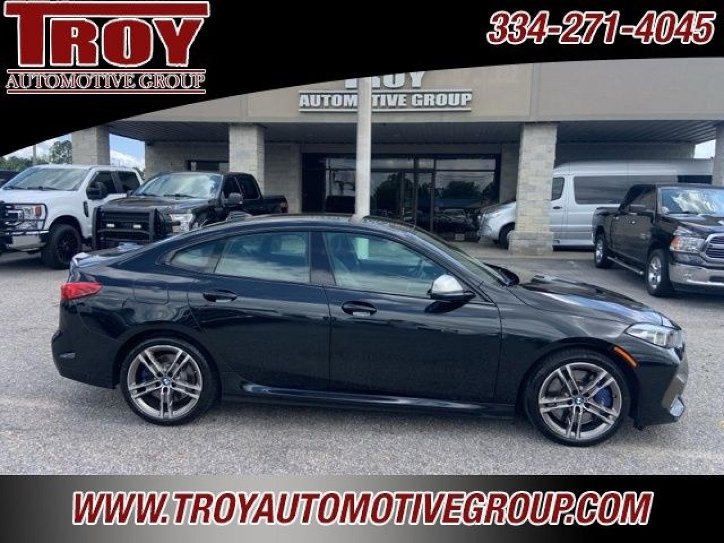 2020 Black Sapphire Metallic /Cognac BMW 2 Series M235i Gran Coupe xDrive (WBA13AL06L7) with an 2.0L 4-Cylinder engine, Automatic transmission, located at 6812 Atlanta Hwy, Montgomery, AL, 36117, (334) 271-4045, 32.382118, -86.178673 - 1-Owner!!<br>2-Master Keys!!- Photo#0