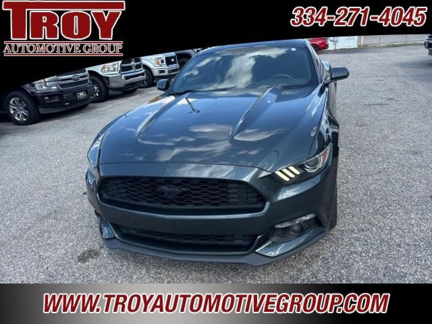 2016 Magnetic Metallic /Ebony Ford Mustang (1FA6P8TH2G5) with an EcoBoost 2.3L I4 GTDi DOHC Turbocharged VCT engine, Automatic transmission, located at 6812 Atlanta Hwy, Montgomery, AL, 36117, (334) 271-4045, 32.382118, -86.178673 - Magnetic Metallic 2016 Ford Mustang RWD EcoBoost 2.3L I4 GTDi DOHC Turbocharged VCT 6-Speed Automatic<br><br>Financing Available---Top Value for Trades.<br><br>22/31 City/Highway MPG<br><br><br>Awards:<br> * 2016 KBB.com 10 Coolest New Cars Under $25,000 * 2016 KBB.com Brand Image Awards - Photo#4