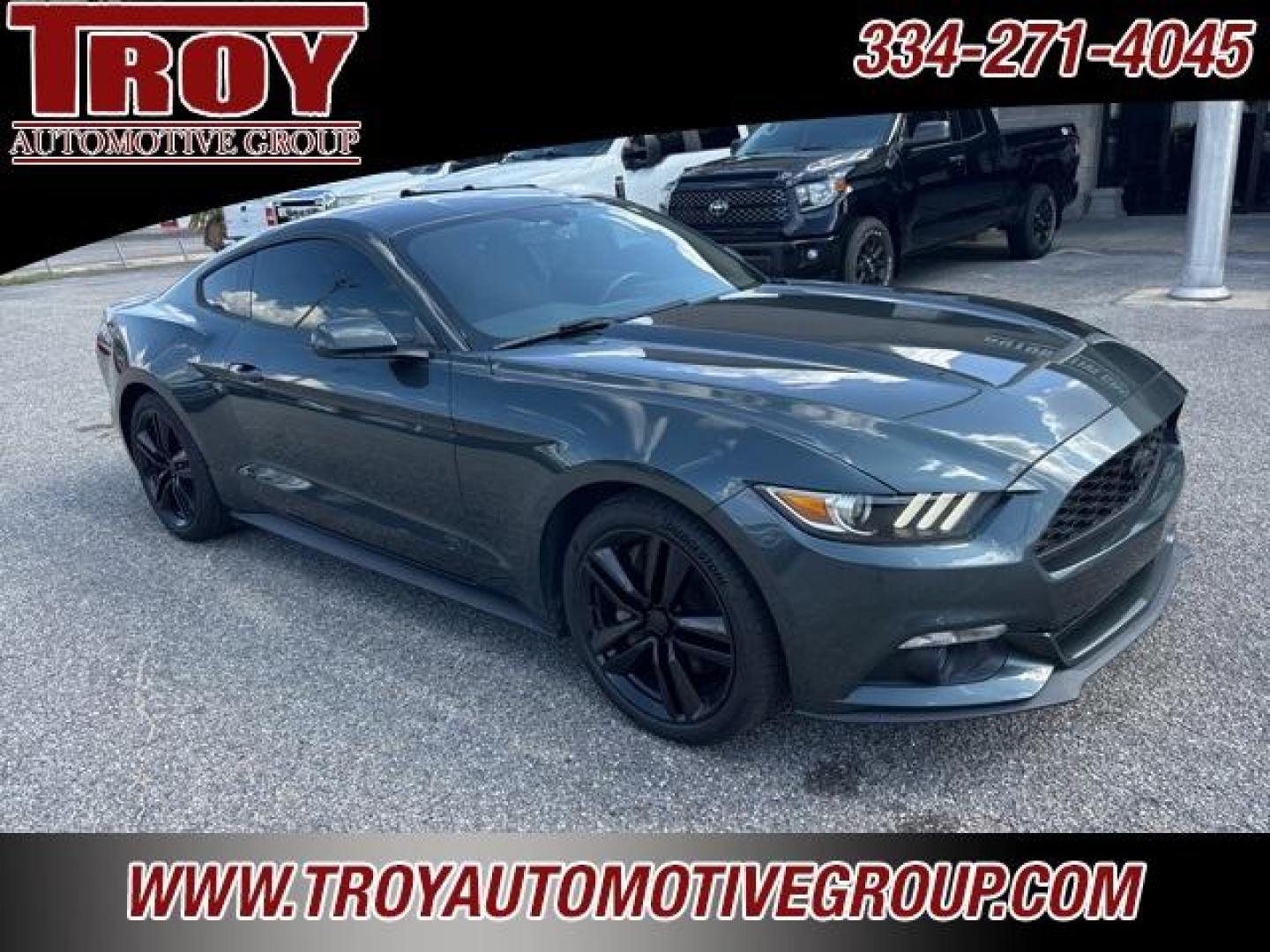 2016 Magnetic Metallic /Ebony Ford Mustang (1FA6P8TH2G5) with an EcoBoost 2.3L I4 GTDi DOHC Turbocharged VCT engine, Automatic transmission, located at 6812 Atlanta Hwy, Montgomery, AL, 36117, (334) 271-4045, 32.382118, -86.178673 - Magnetic Metallic 2016 Ford Mustang RWD EcoBoost 2.3L I4 GTDi DOHC Turbocharged VCT 6-Speed Automatic<br><br>Financing Available---Top Value for Trades.<br><br>22/31 City/Highway MPG<br><br><br>Awards:<br> * 2016 KBB.com 10 Coolest New Cars Under $25,000 * 2016 KBB.com Brand Image Awards - Photo#6