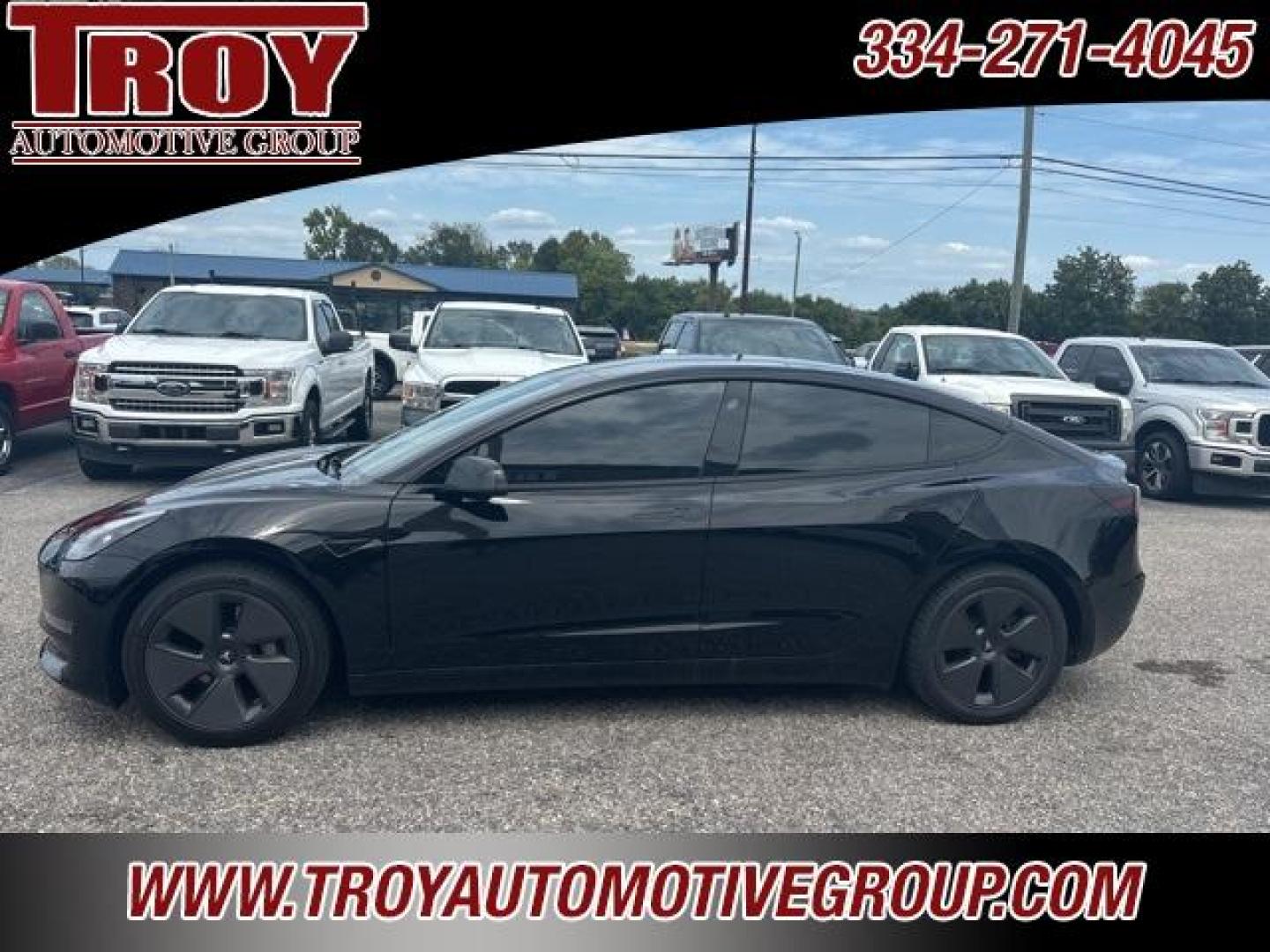 2022 Solid Black /Black Tesla Model 3 Base (5YJ3E1EA1NF) with an Electric Motor engine, Automatic transmission, located at 6812 Atlanta Hwy, Montgomery, AL, 36117, (334) 271-4045, 32.382118, -86.178673 - 1-Owner!!<br>Navigation!!<br>Tinted Windows!<br>2-Keys!!<br> - Photo#1