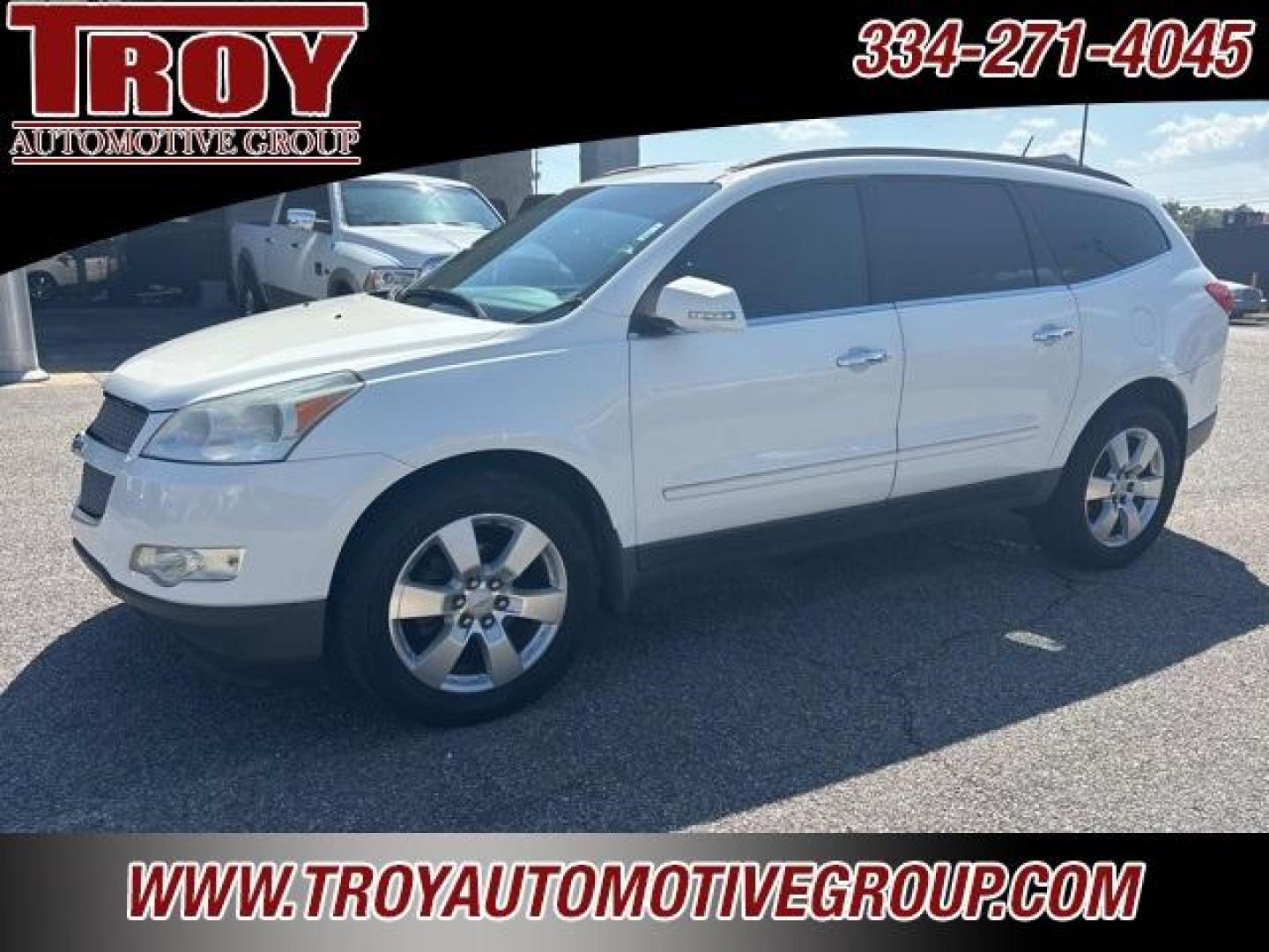 2012 White /Light Gray Chevrolet Traverse LTZ (1GNKVLED3CJ) with an 3.6L V6 SIDI engine, Automatic transmission, located at 6812 Atlanta Hwy, Montgomery, AL, 36117, (334) 271-4045, 32.382118, -86.178673 - Photo#10