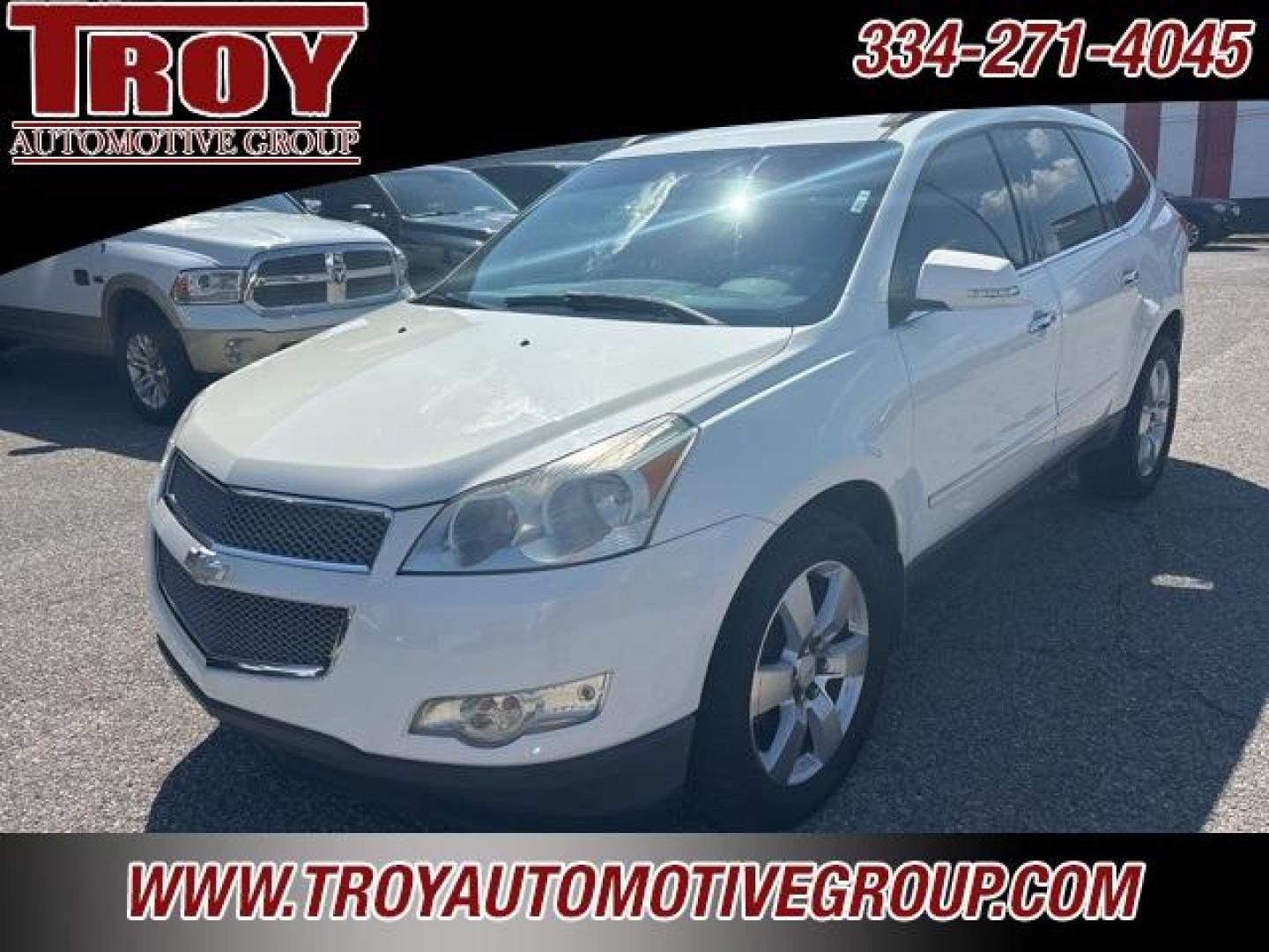 2012 White /Light Gray Chevrolet Traverse LTZ (1GNKVLED3CJ) with an 3.6L V6 SIDI engine, Automatic transmission, located at 6812 Atlanta Hwy, Montgomery, AL, 36117, (334) 271-4045, 32.382118, -86.178673 - Photo#11
