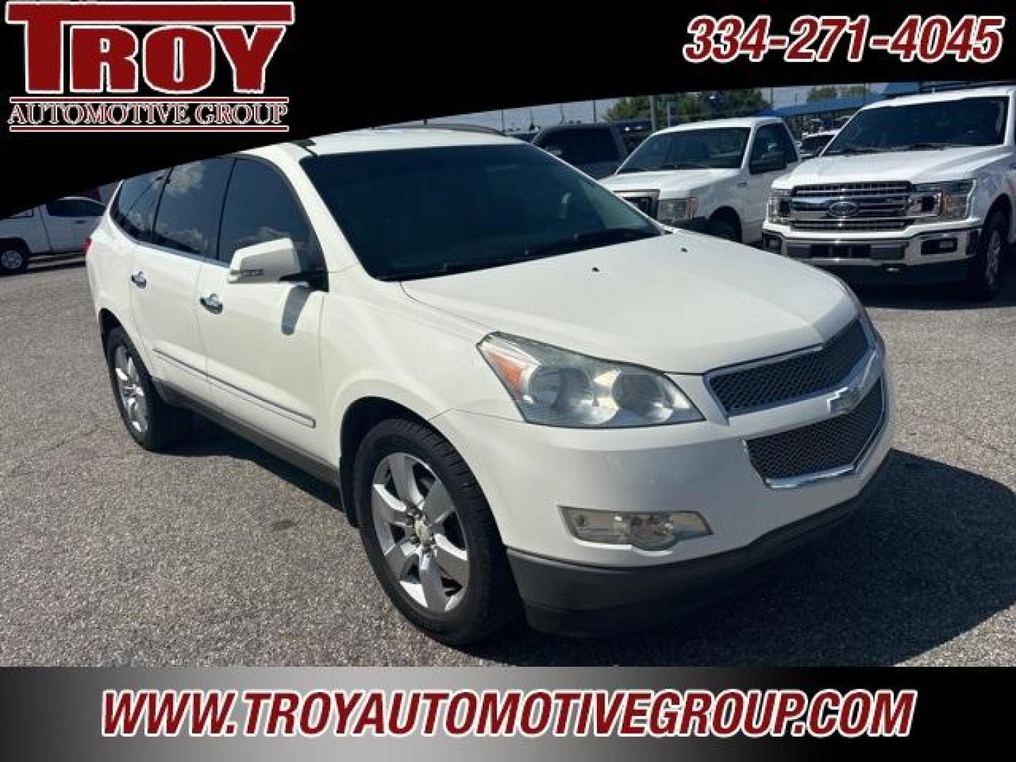 2012 White /Light Gray Chevrolet Traverse LTZ (1GNKVLED3CJ) with an 3.6L V6 SIDI engine, Automatic transmission, located at 6812 Atlanta Hwy, Montgomery, AL, 36117, (334) 271-4045, 32.382118, -86.178673 - Photo#14