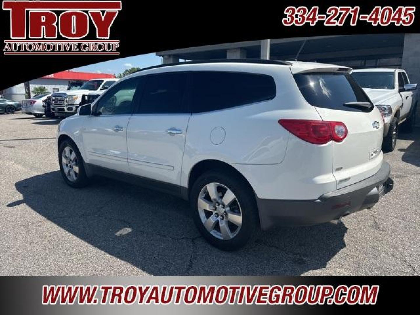 2012 White /Light Gray Chevrolet Traverse LTZ (1GNKVLED3CJ) with an 3.6L V6 SIDI engine, Automatic transmission, located at 6812 Atlanta Hwy, Montgomery, AL, 36117, (334) 271-4045, 32.382118, -86.178673 - Photo#7