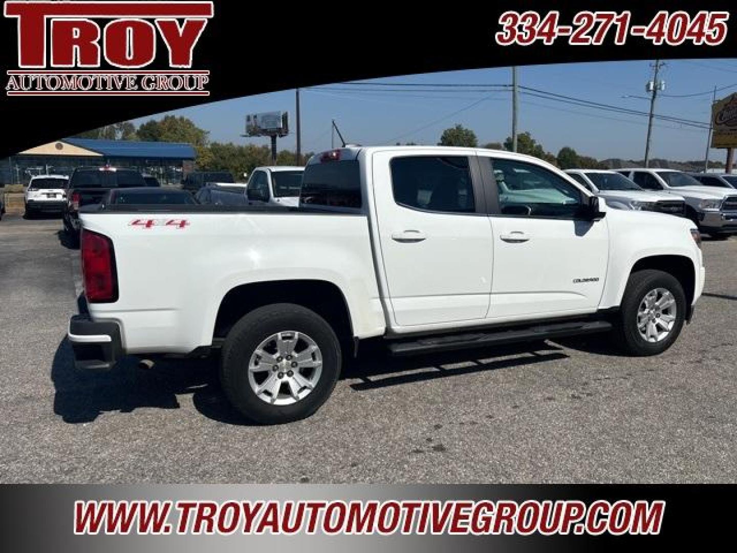 2019 Summit White /Black Chevrolet Colorado LT (1GCGTCEN8K1) with an V6 engine, Automatic transmission, located at 6812 Atlanta Hwy, Montgomery, AL, 36117, (334) 271-4045, 32.382118, -86.178673 - Photo#2